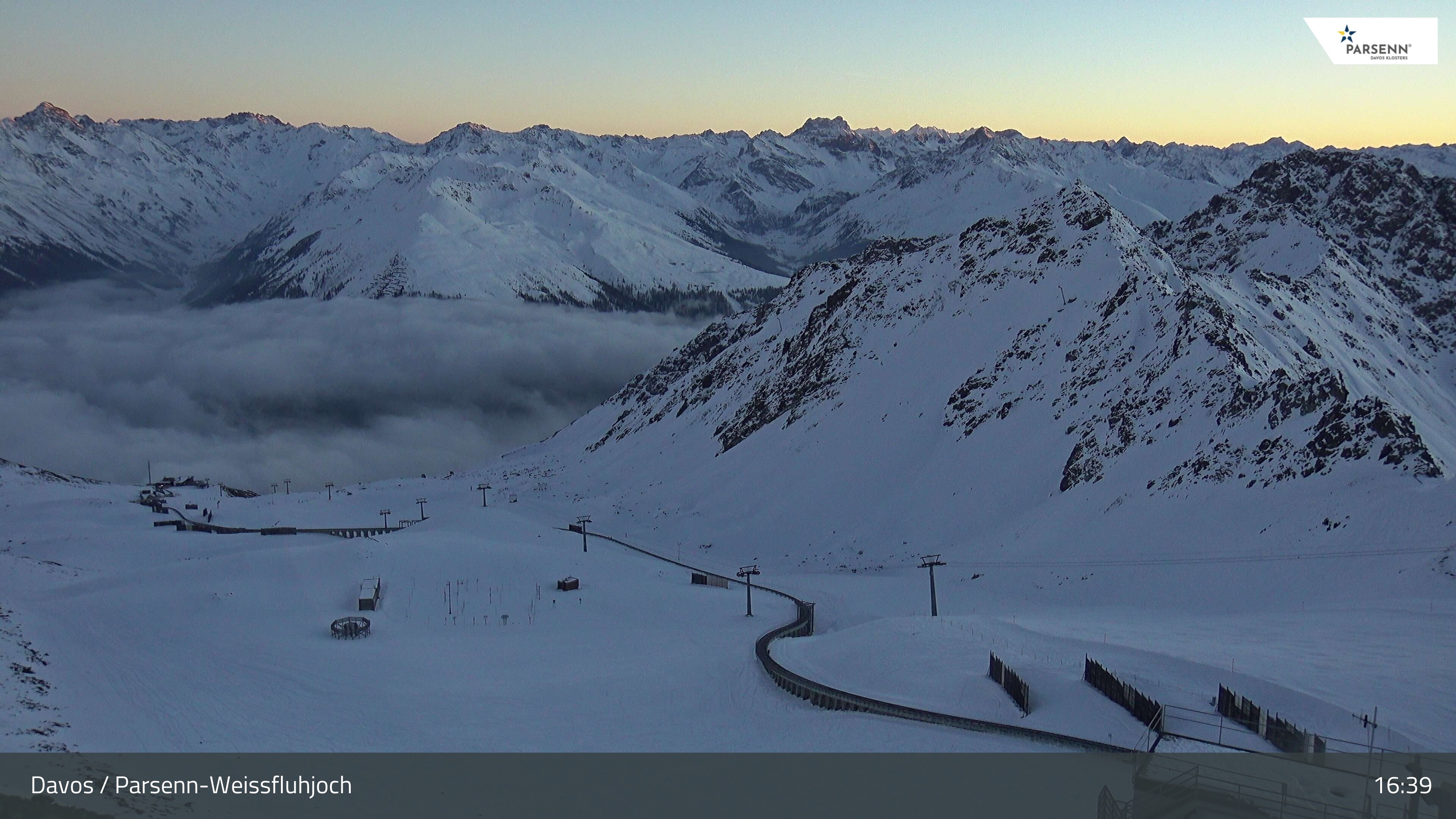 Archiv Foto Webcam Davos Klosters: Parsenn Weissfluhjoch