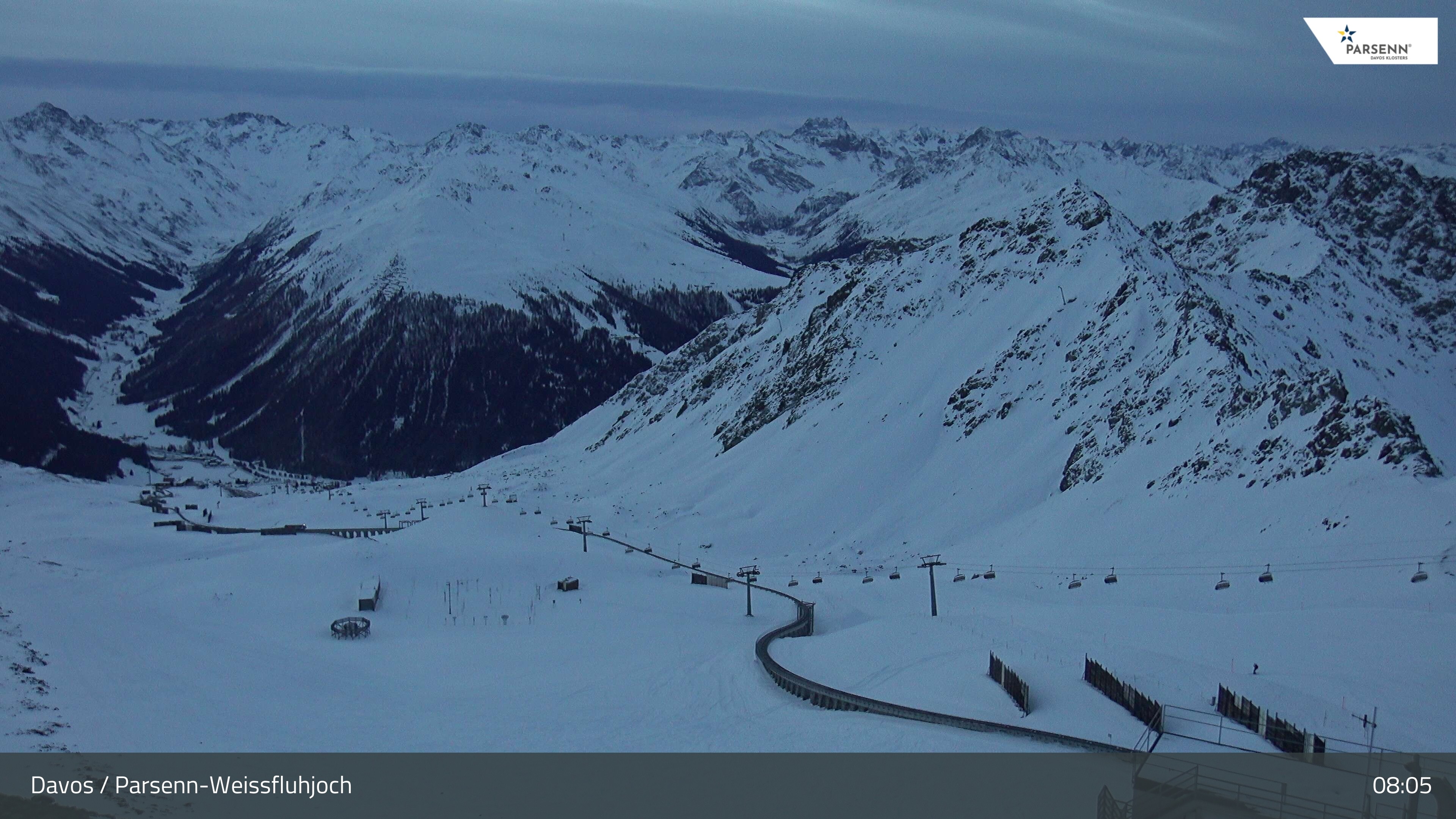 Archiv Foto Webcam Davos Klosters: Parsenn Weissfluhjoch