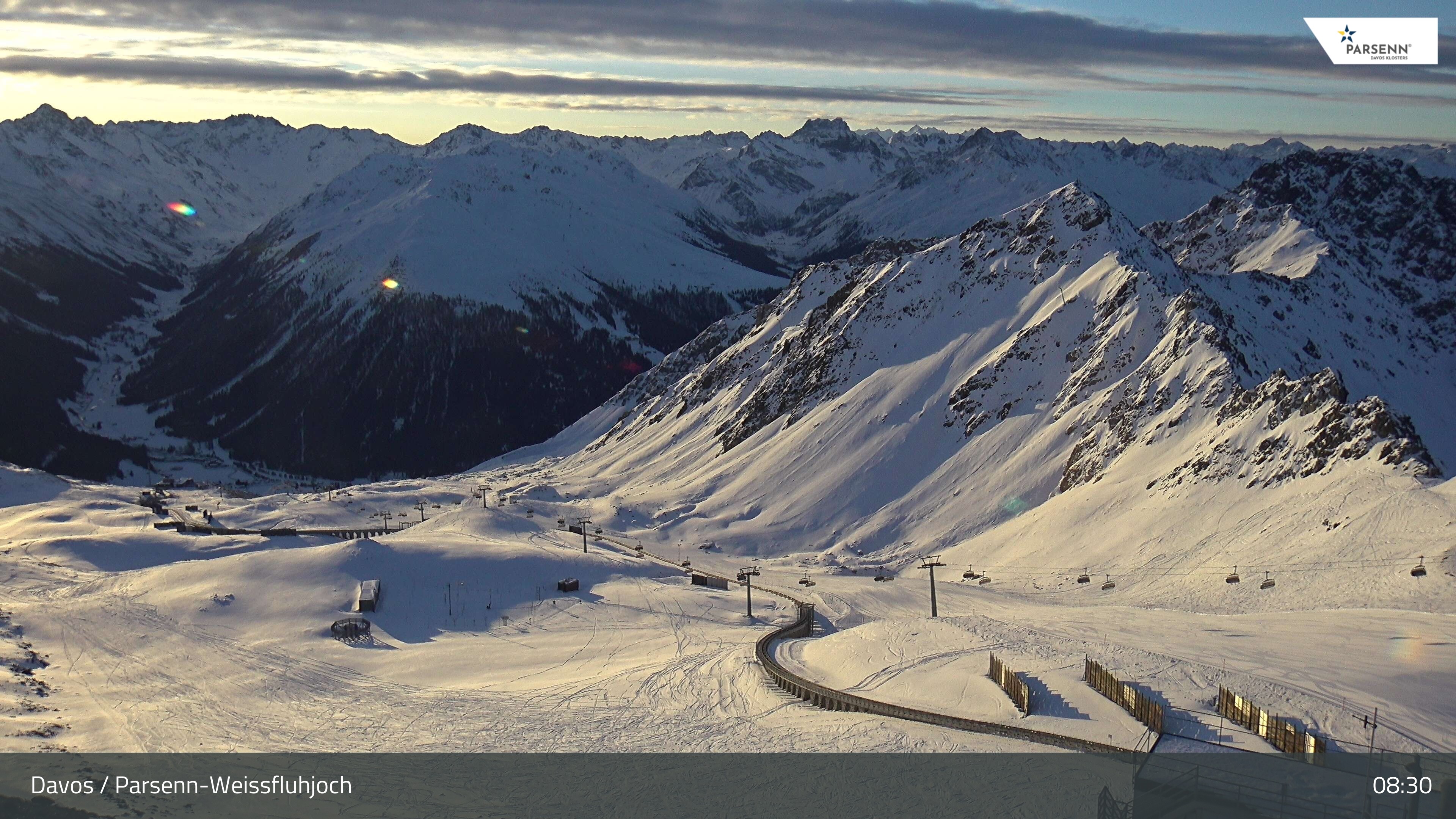 Archiv Foto Webcam Davos Klosters: Parsenn Weissfluhjoch