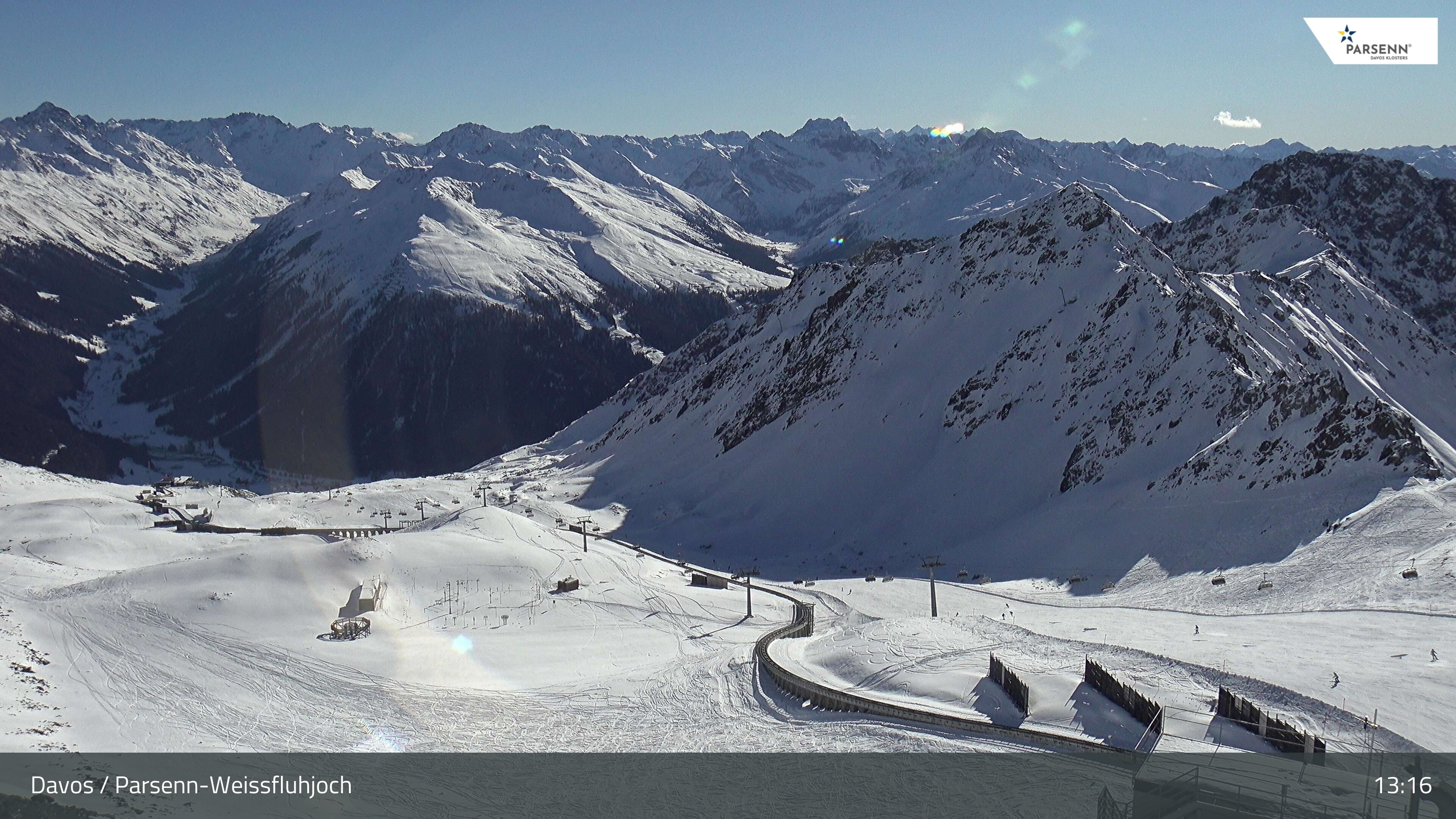 Archiv Foto Webcam Davos Klosters: Parsenn Weissfluhjoch