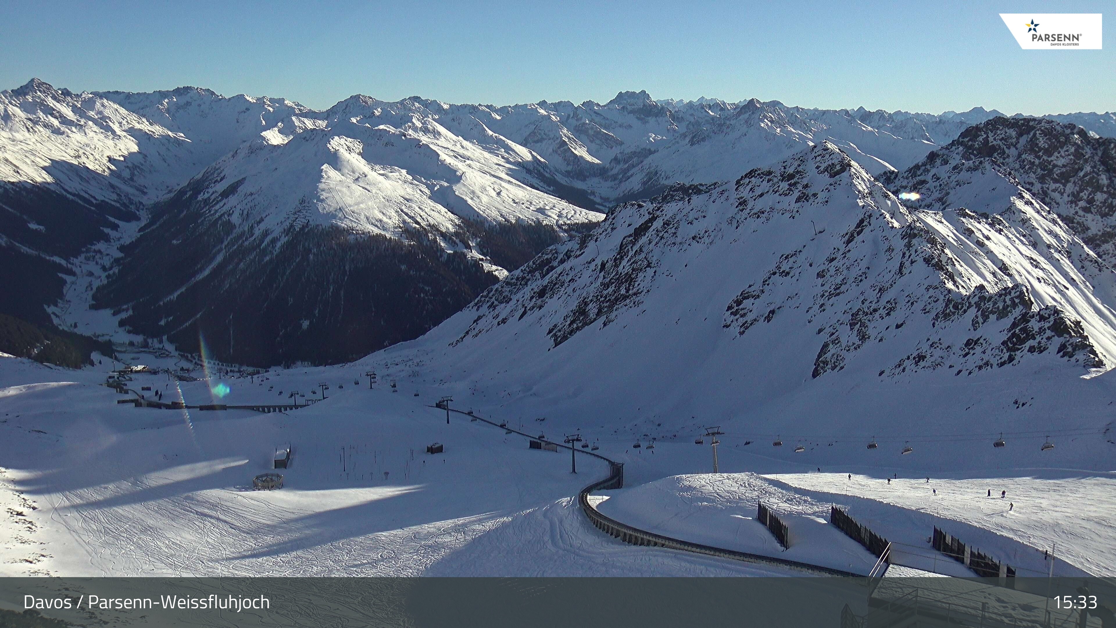 Archiv Foto Webcam Davos Klosters: Parsenn Weissfluhjoch