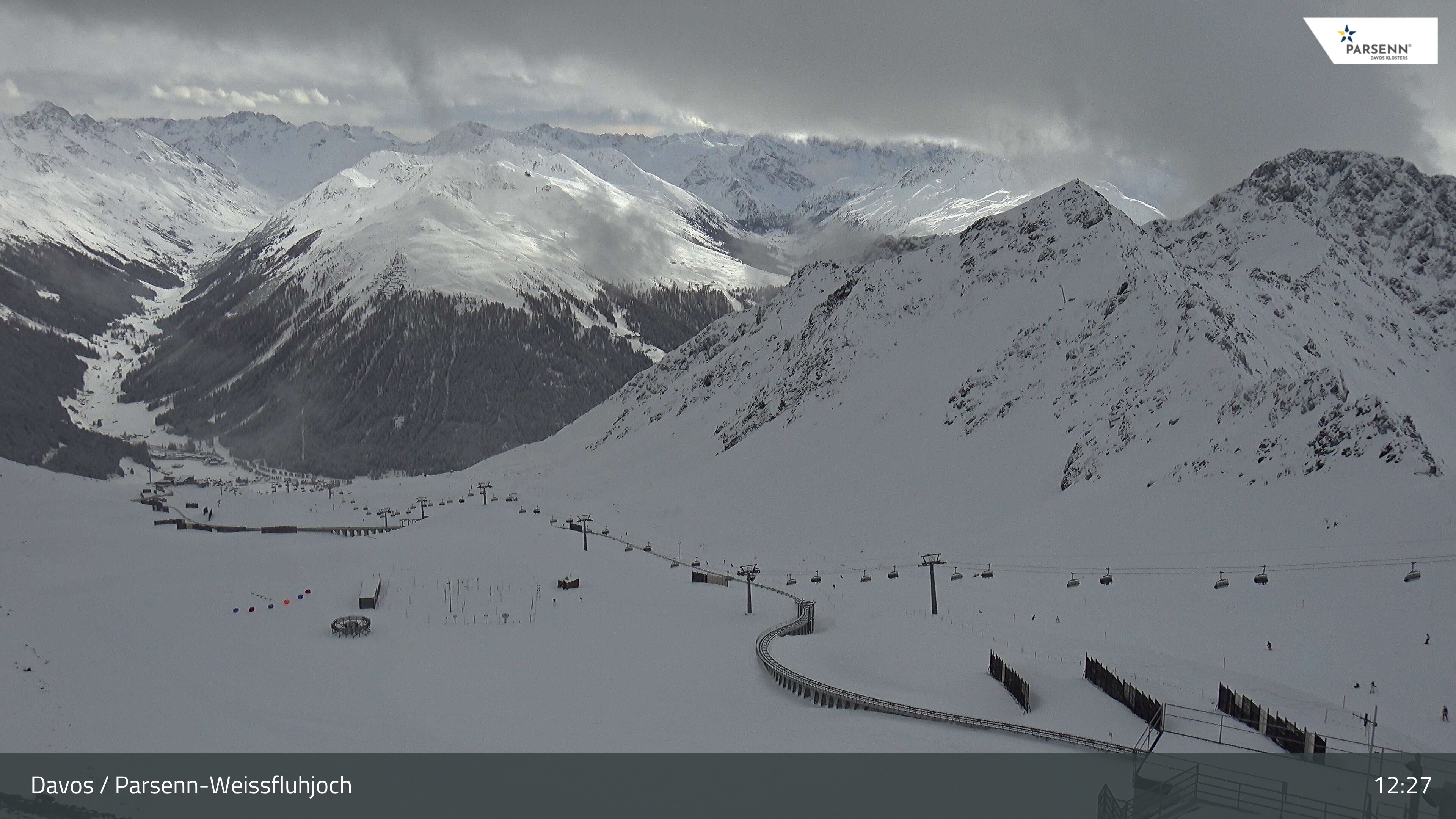 Archived image Webcam Parsenn: Blickrichtung Dorftäli