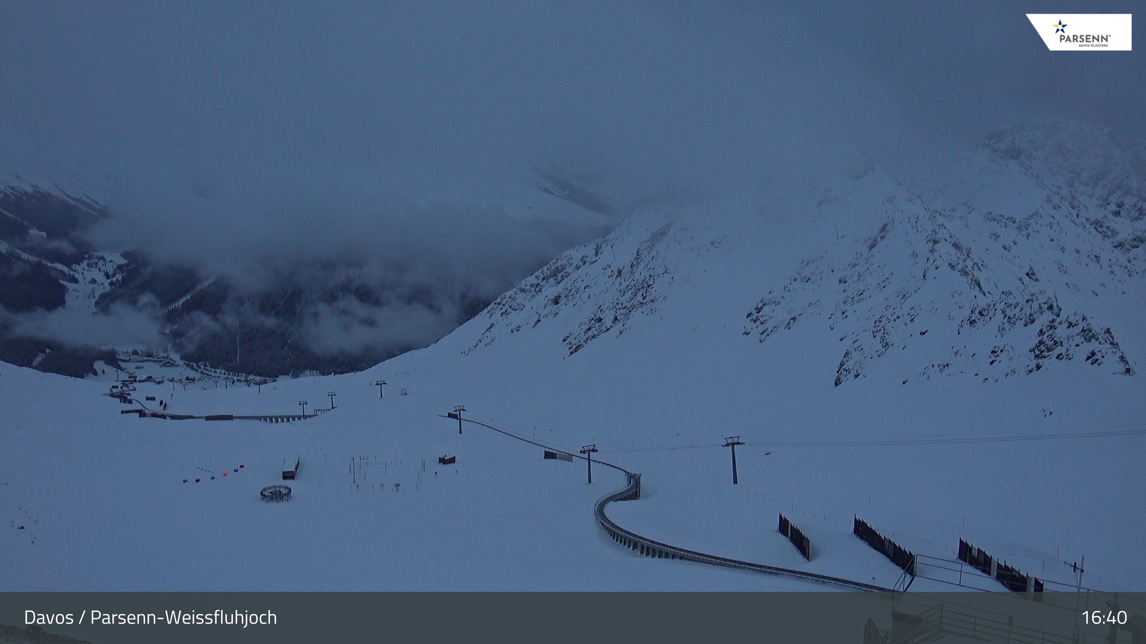 Archived image Webcam Parsenn: Blickrichtung Dorftäli