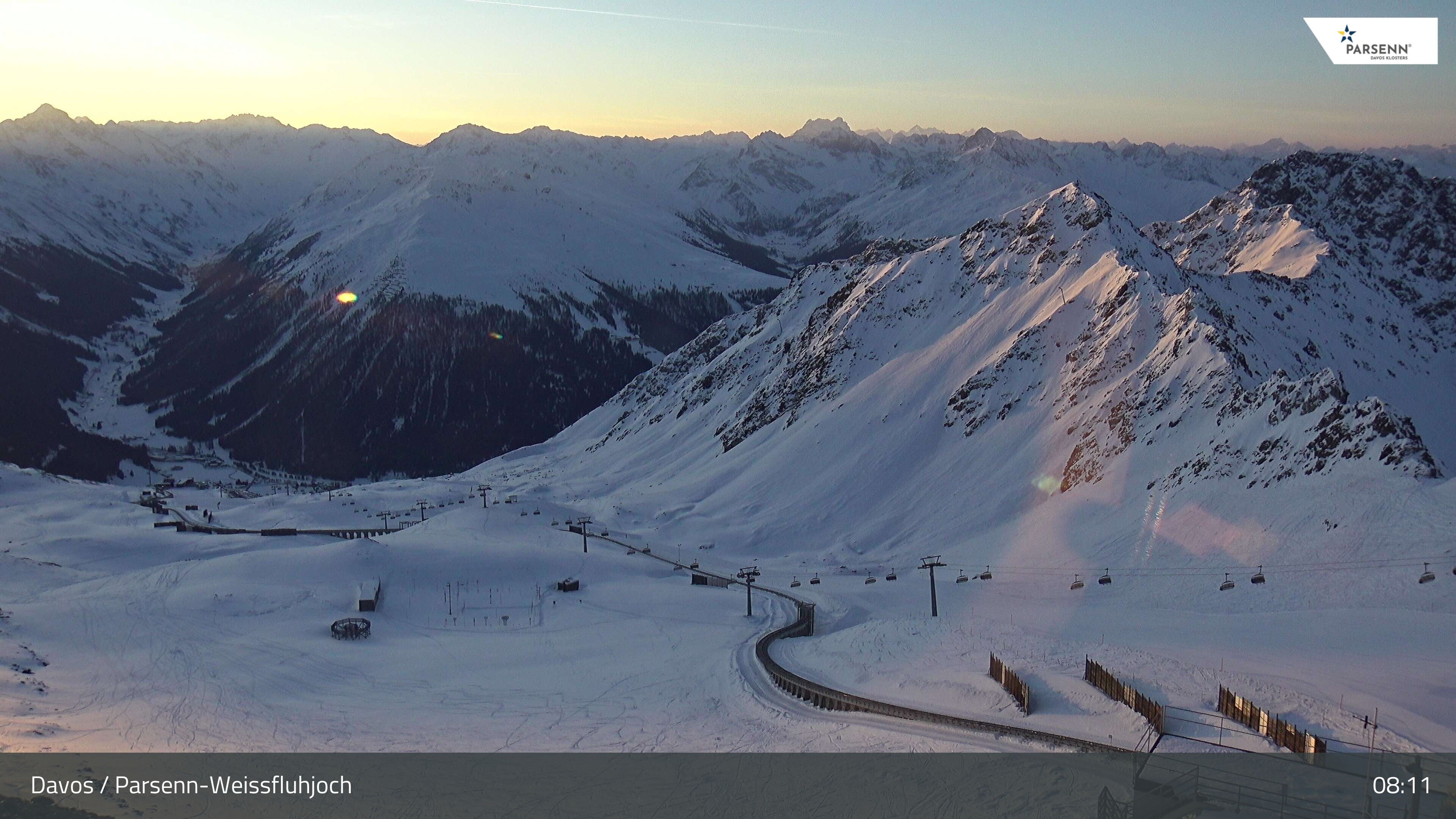 Archiv Foto Webcam Davos Klosters: Parsenn Weissfluhjoch