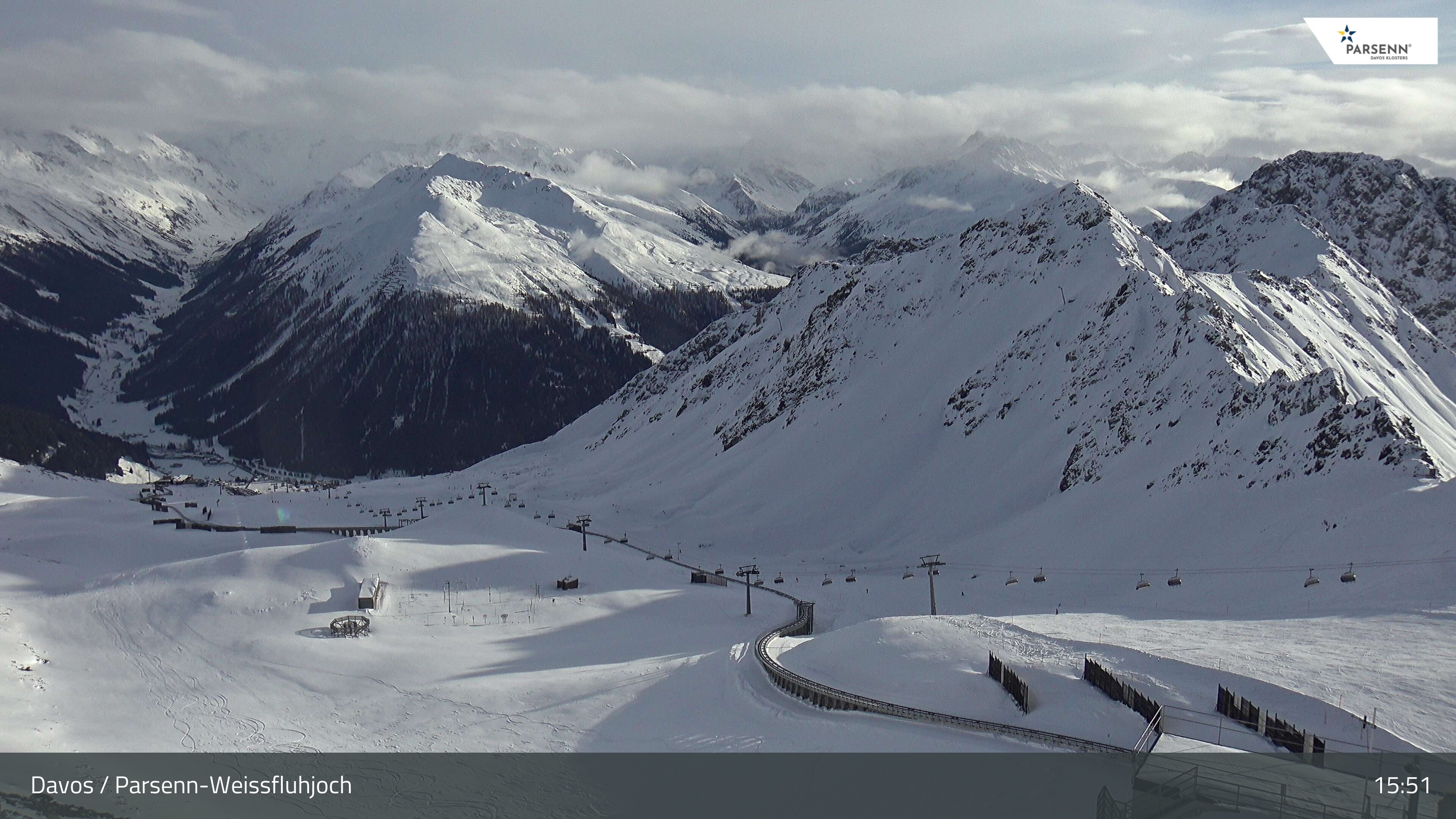 Archiv Foto Webcam Davos Klosters: Parsenn Weissfluhjoch