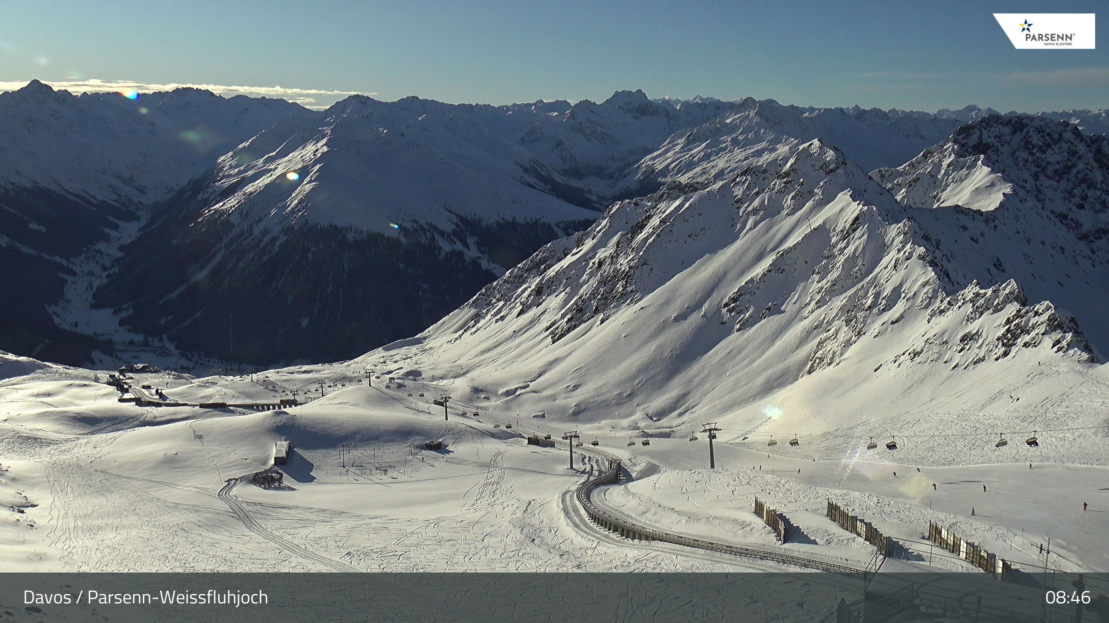 Archiv Foto Webcam Davos Klosters: Parsenn Weissfluhjoch