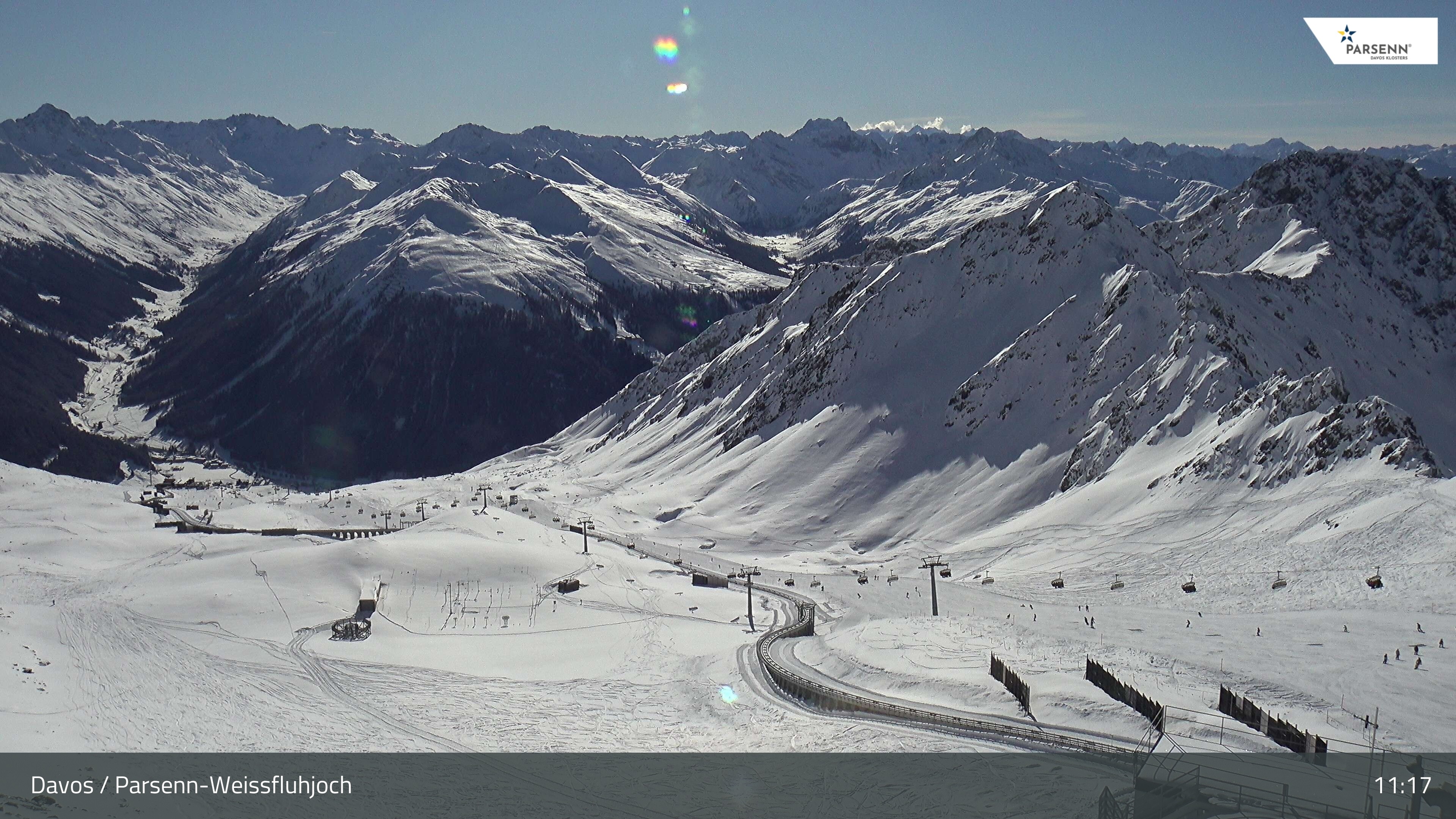 Archiv Foto Webcam Davos Klosters: Parsenn Weissfluhjoch