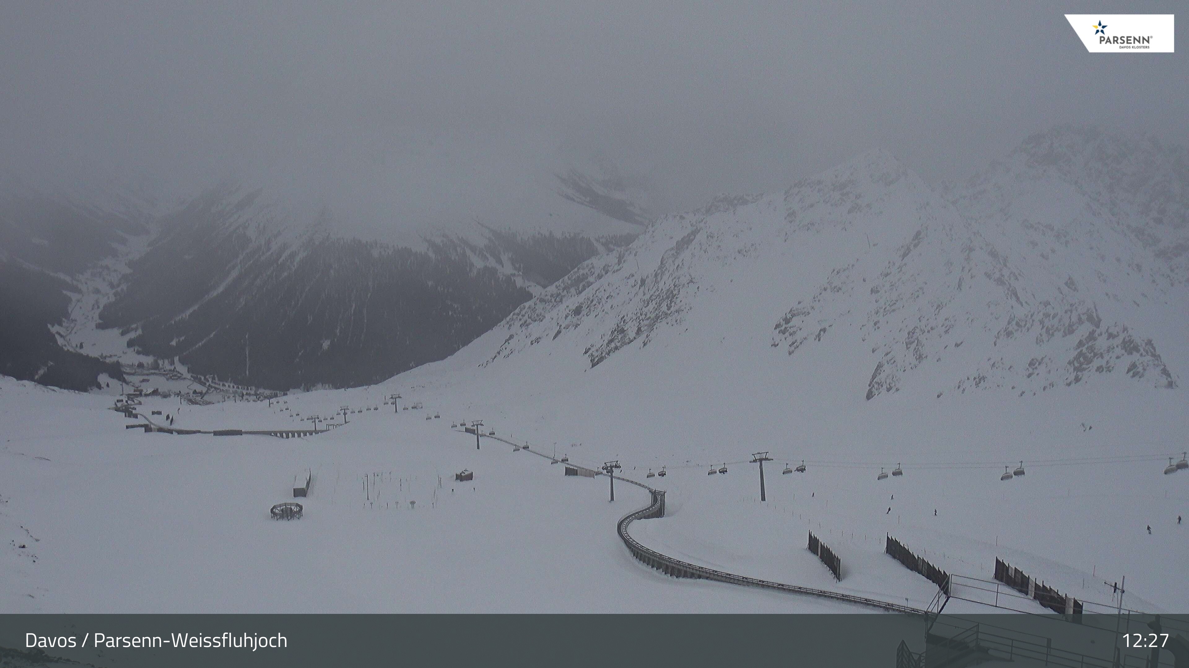 Archiv Foto Webcam Davos Klosters: Parsenn Weissfluhjoch