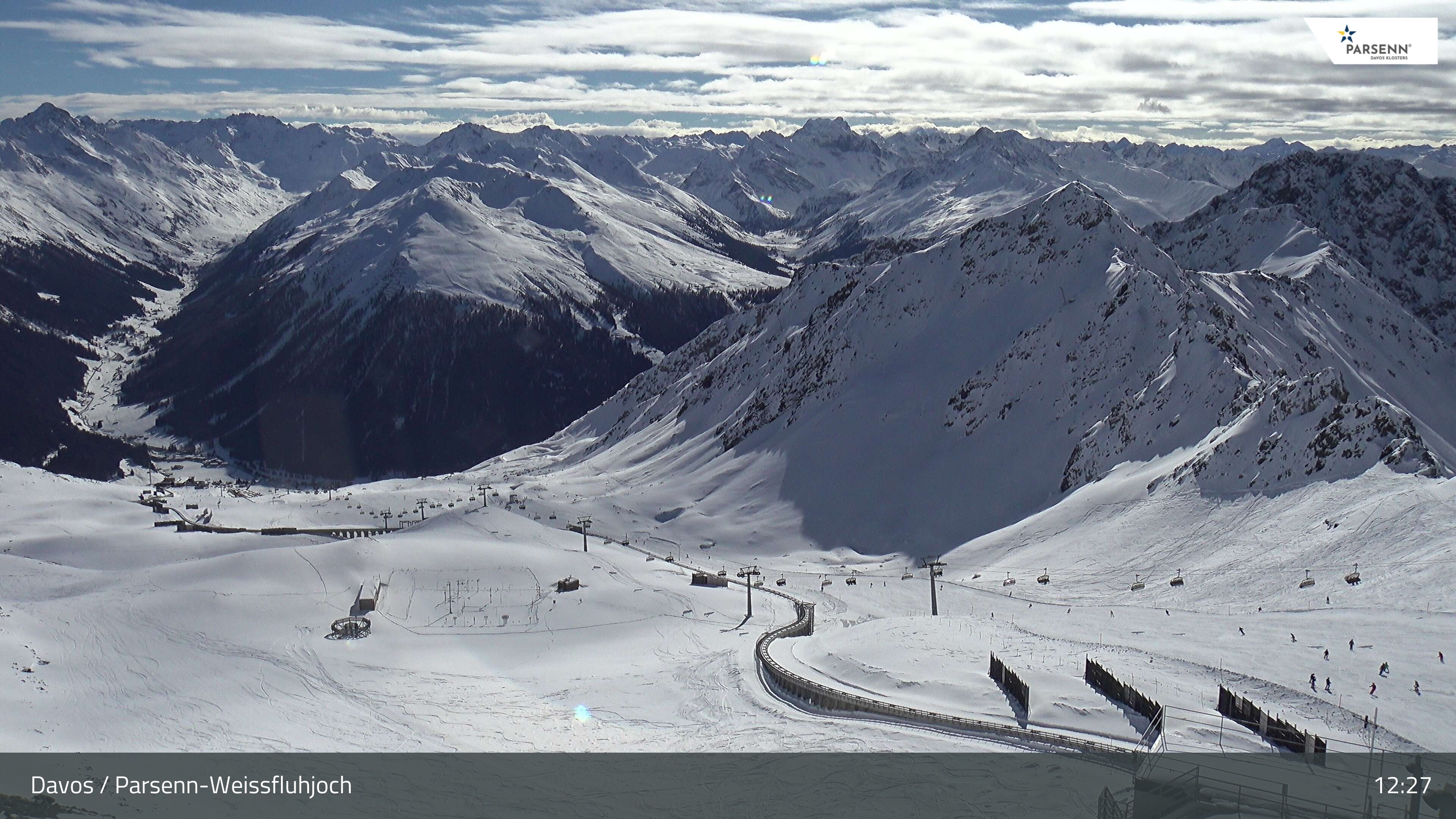 Archived image Webcam Parsenn: Blickrichtung Dorftäli