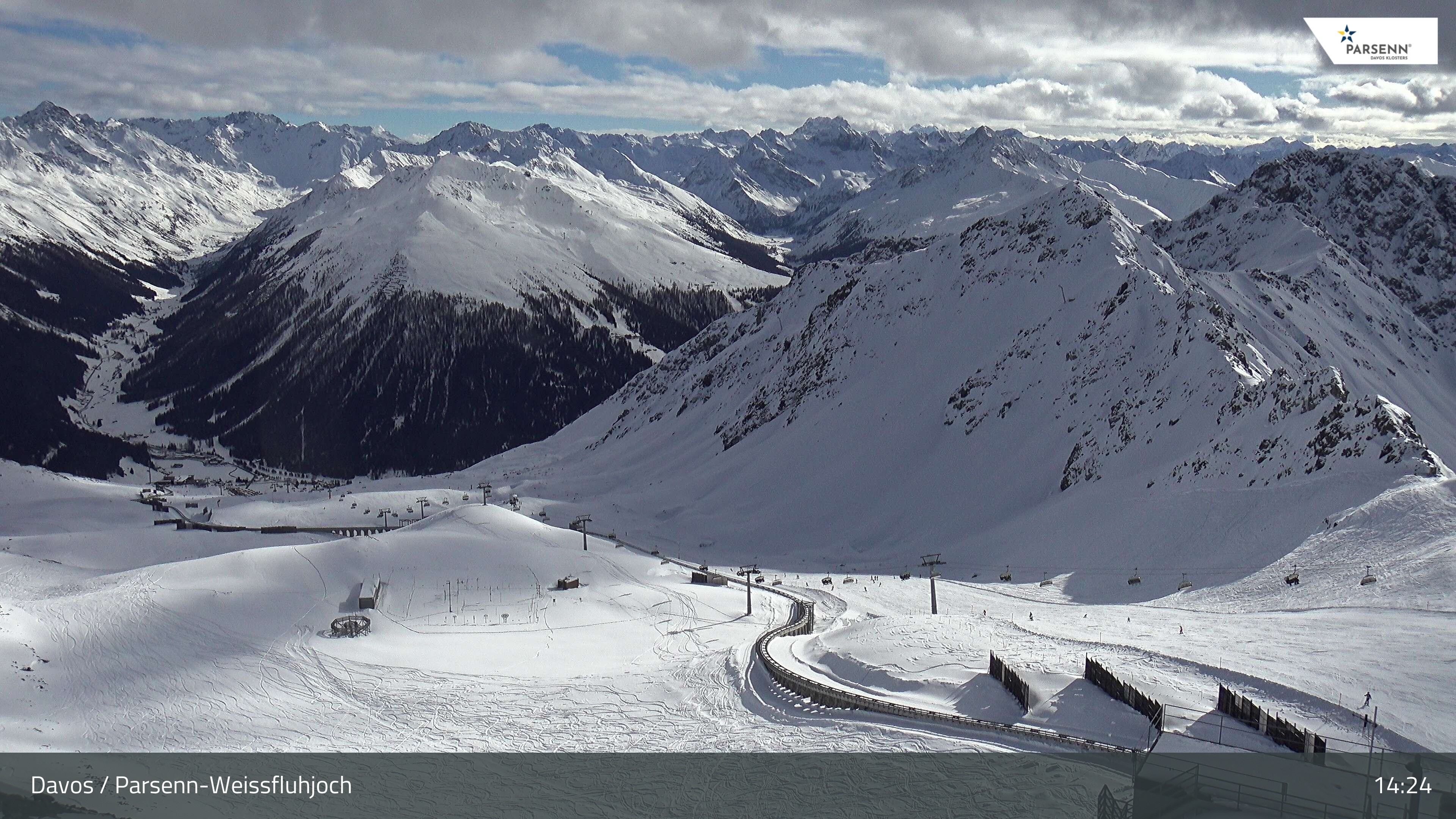 Archived image Webcam Parsenn: Blickrichtung Dorftäli