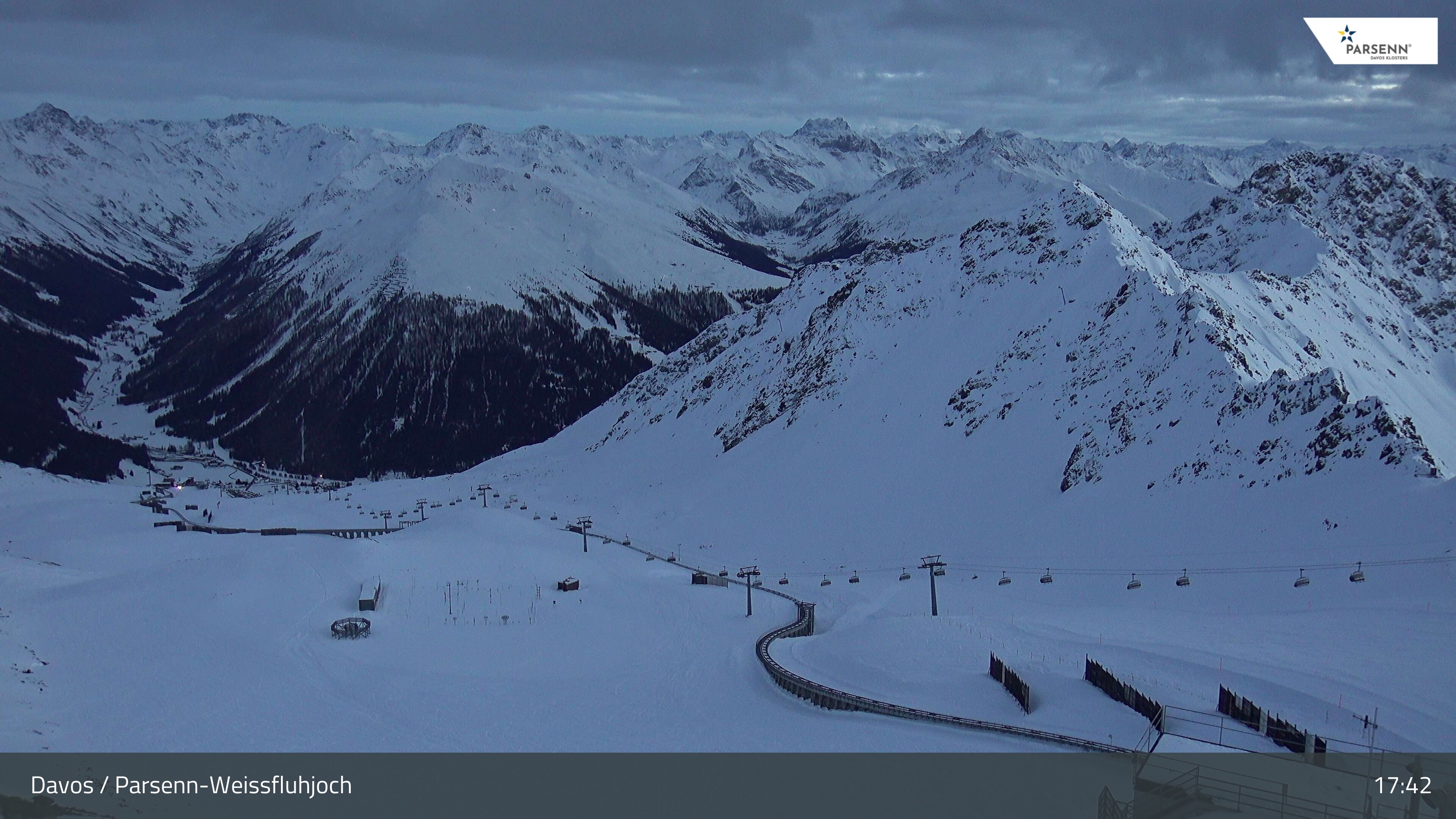 Archived image Webcam Parsenn: Blickrichtung Dorftäli