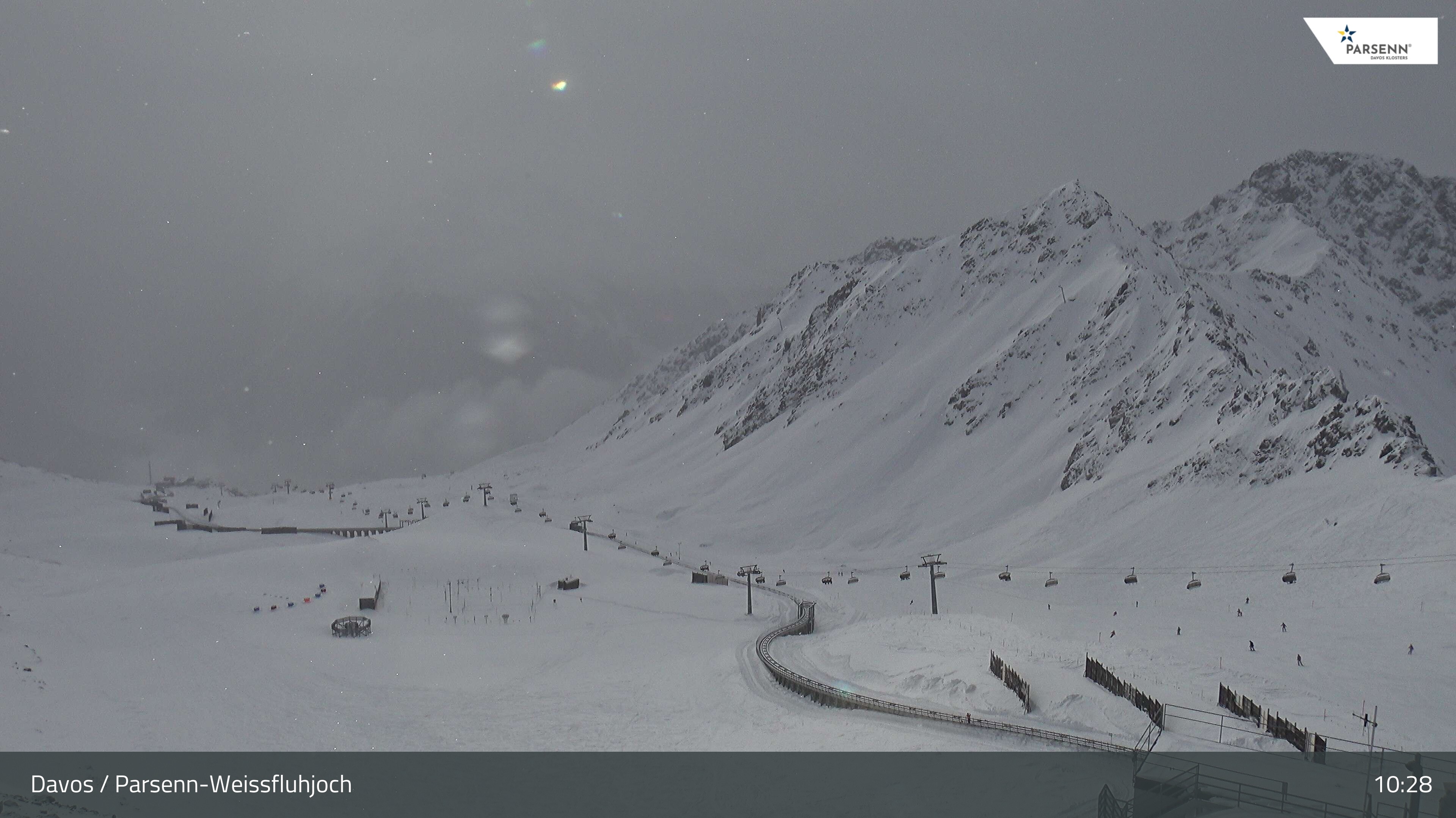 Archiv Foto Webcam Davos Klosters: Parsenn Weissfluhjoch