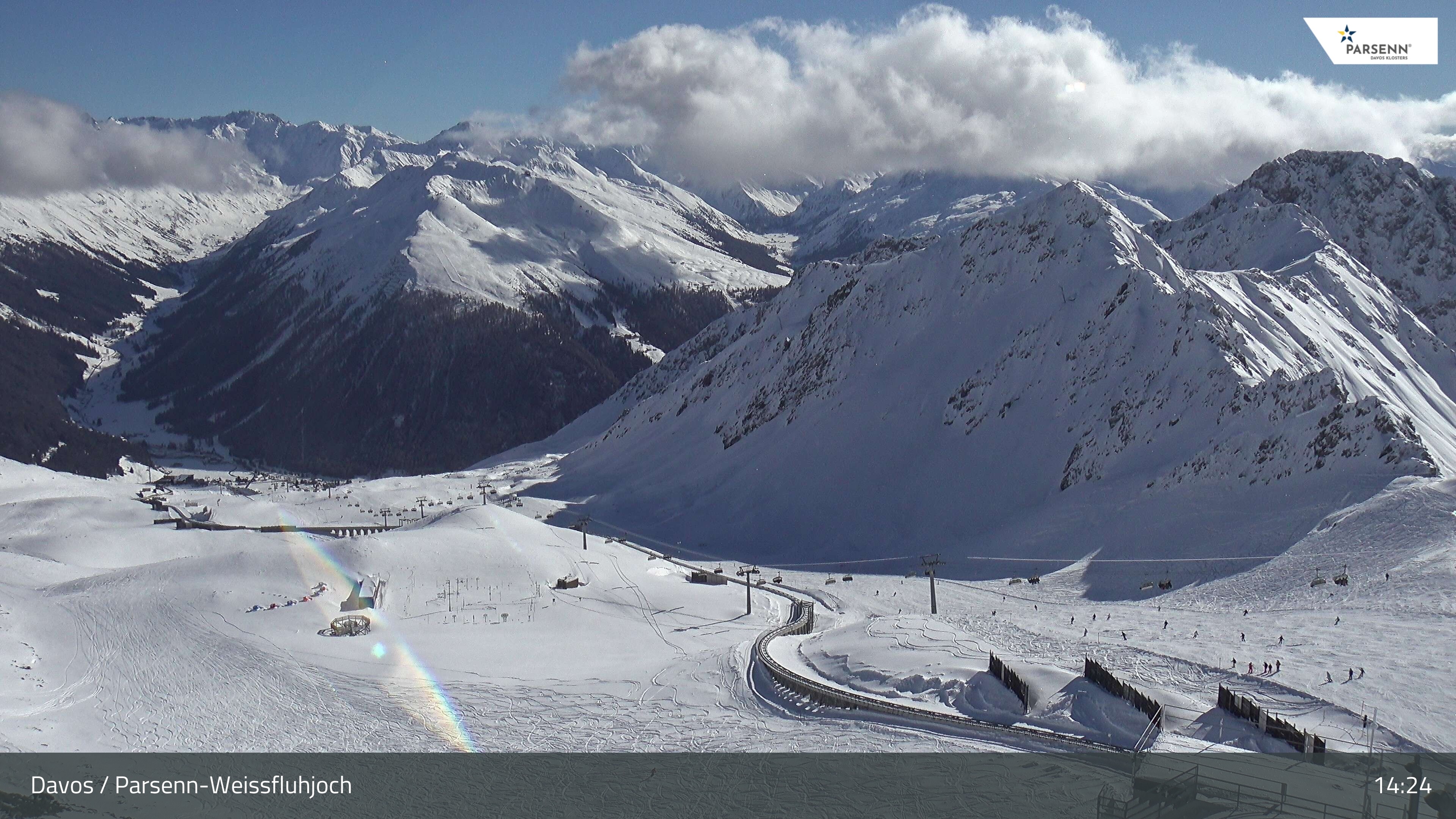 Archiv Foto Webcam Davos Klosters: Parsenn Weissfluhjoch