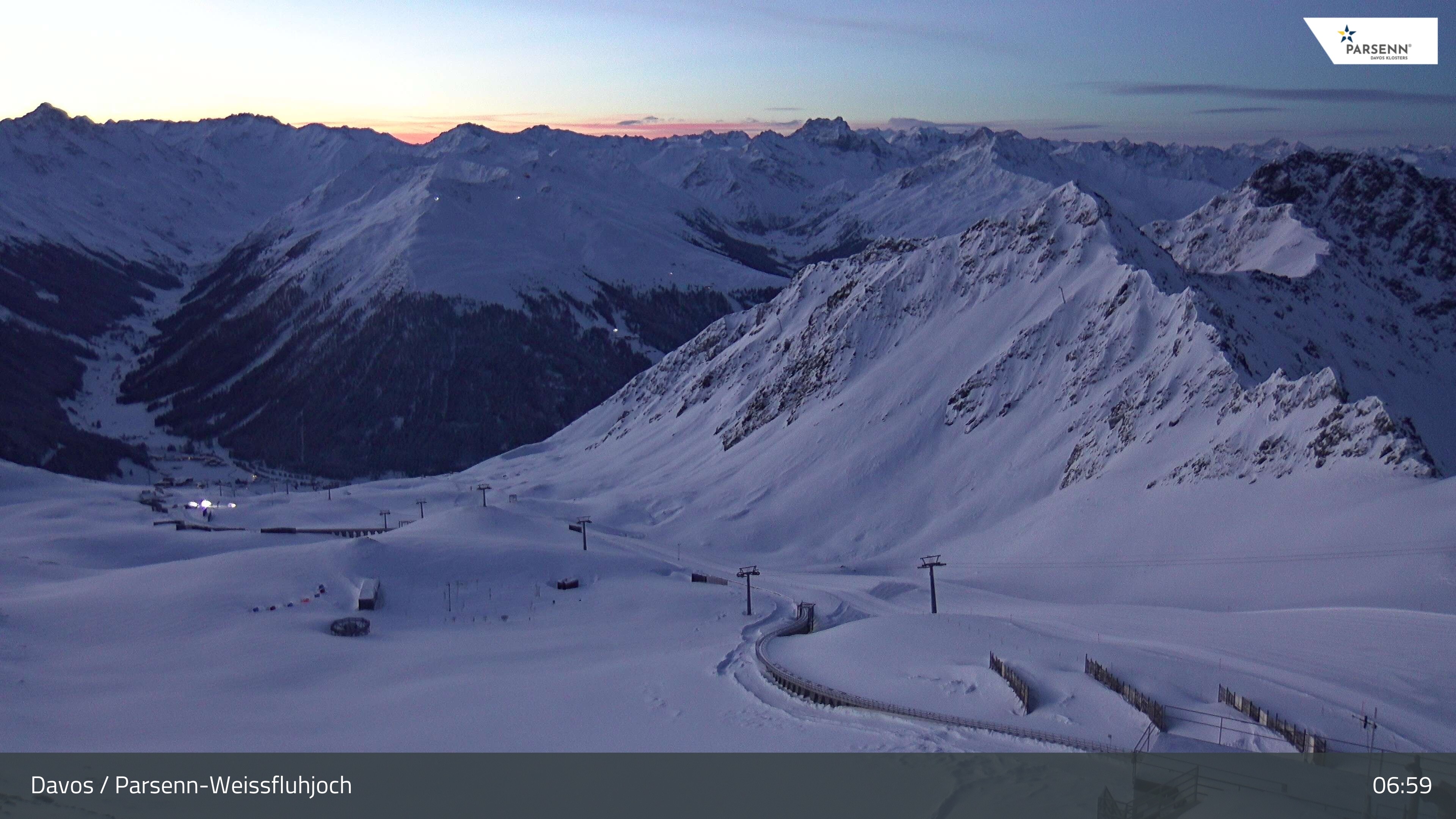 Archiv Foto Webcam Davos Klosters: Parsenn Weissfluhjoch