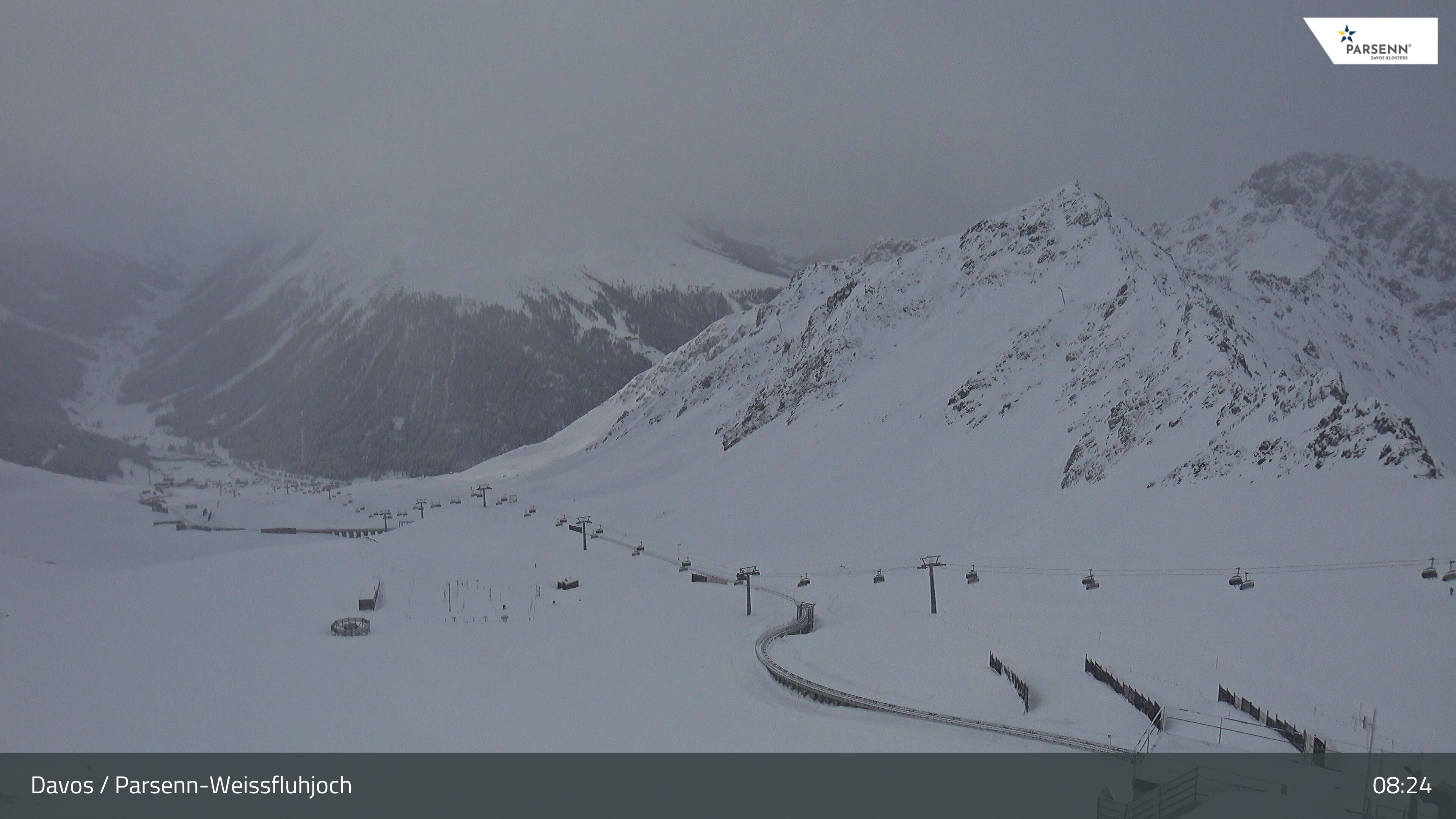 Archiv Foto Webcam Davos Klosters: Parsenn Weissfluhjoch