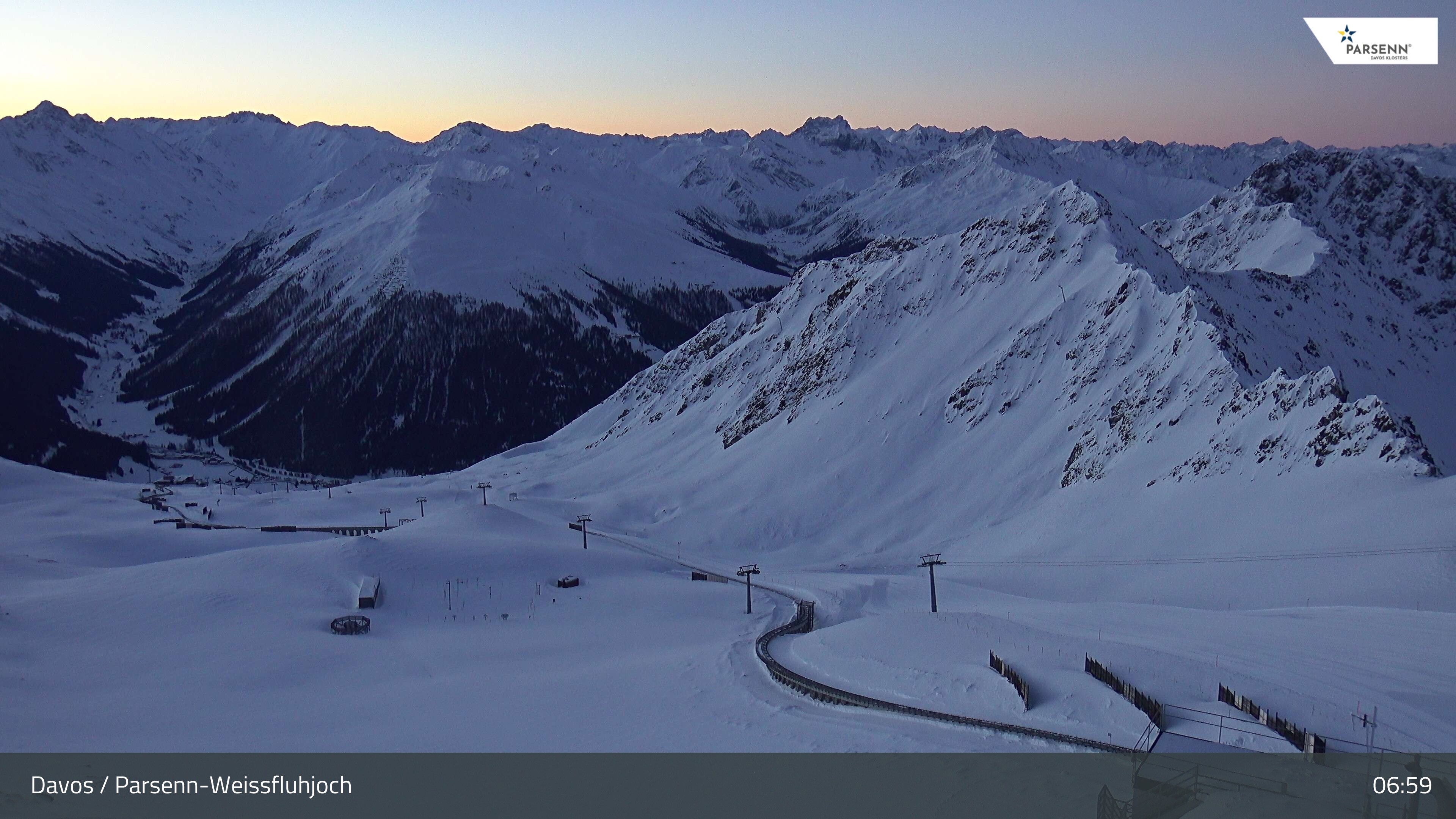 Archiv Foto Webcam Davos Klosters: Parsenn Weissfluhjoch
