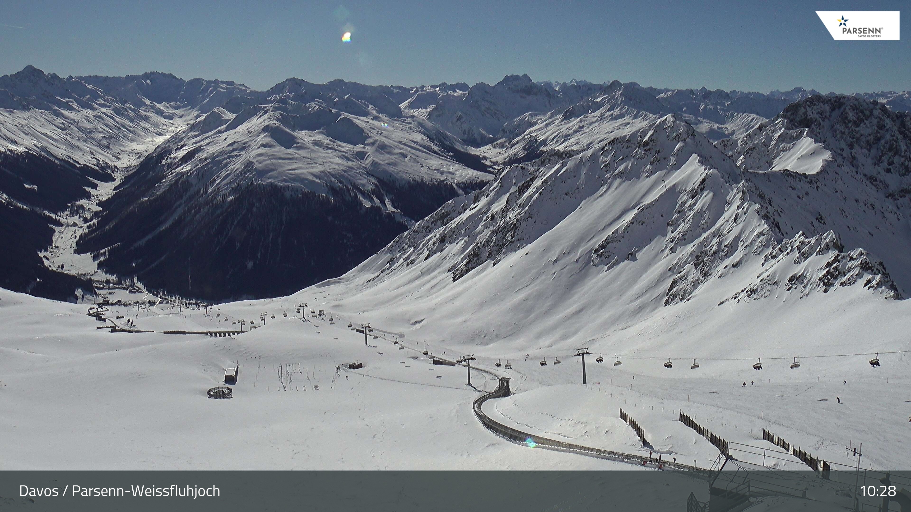 Archiv Foto Webcam Davos Klosters: Parsenn Weissfluhjoch