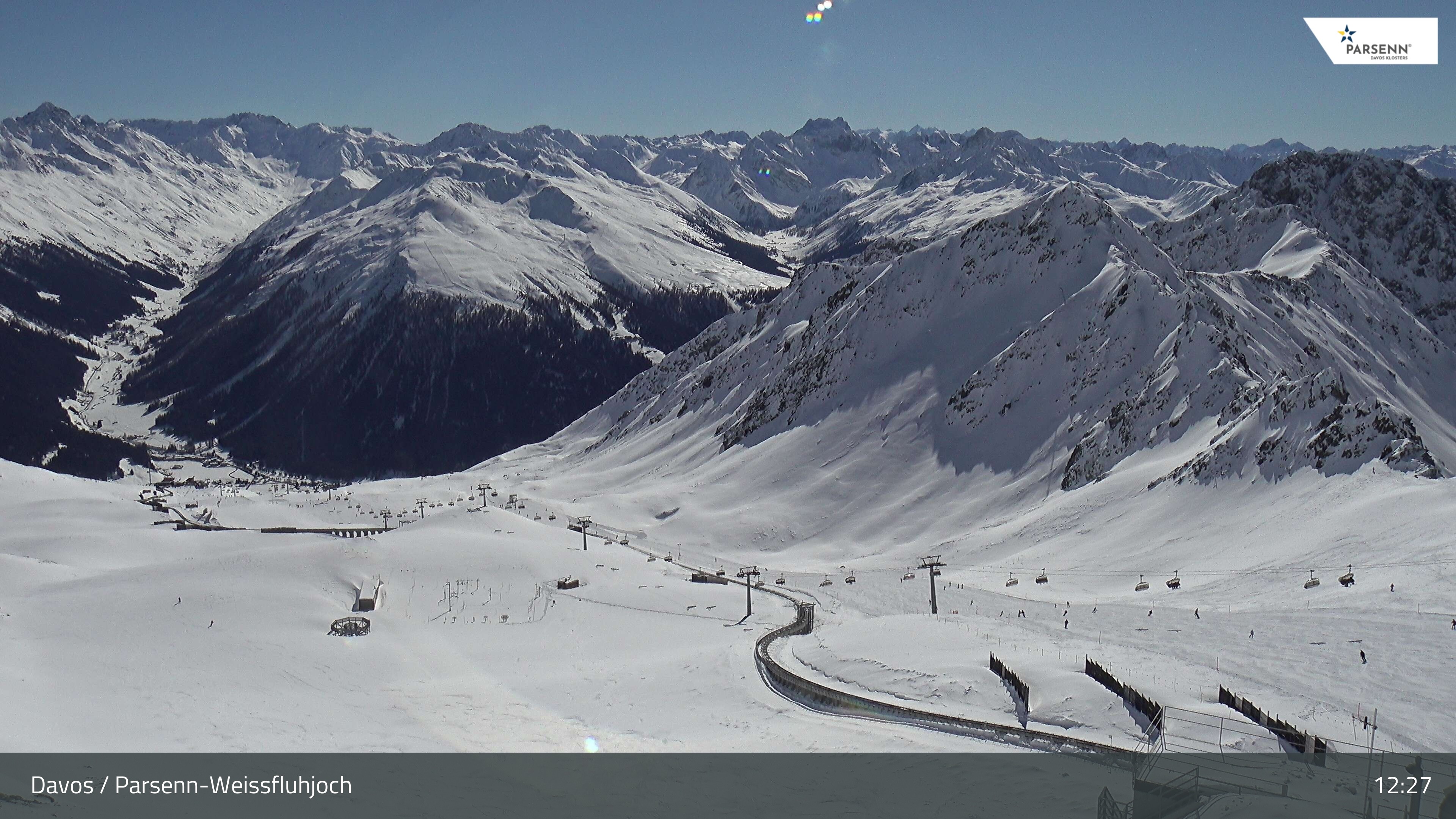 Archiv Foto Webcam Davos Klosters: Parsenn Weissfluhjoch