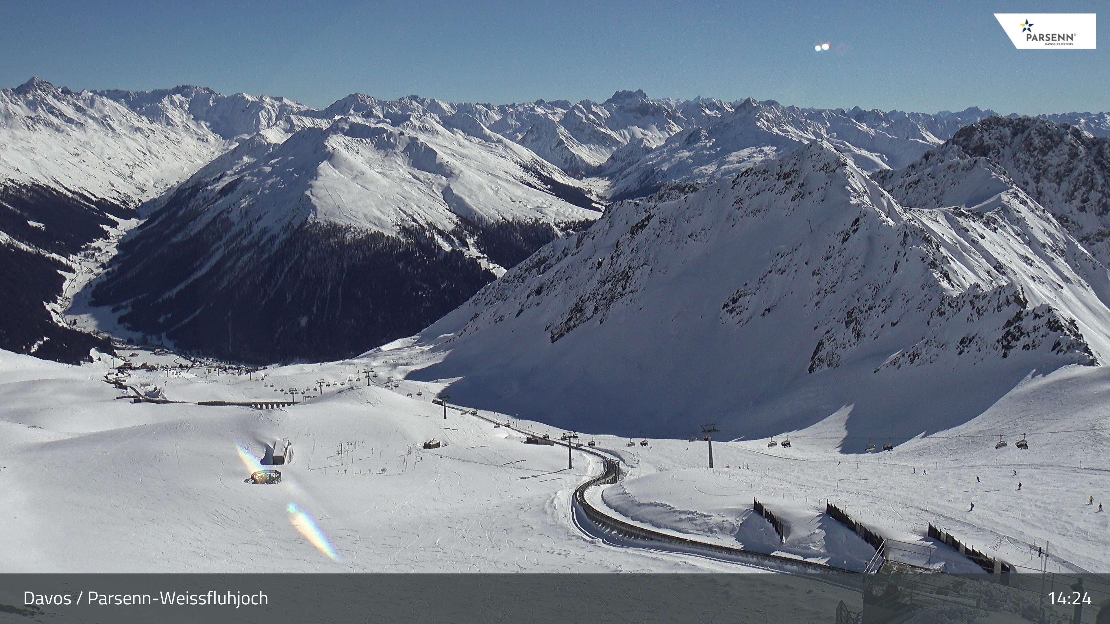 Archiv Foto Webcam Davos Klosters: Parsenn Weissfluhjoch