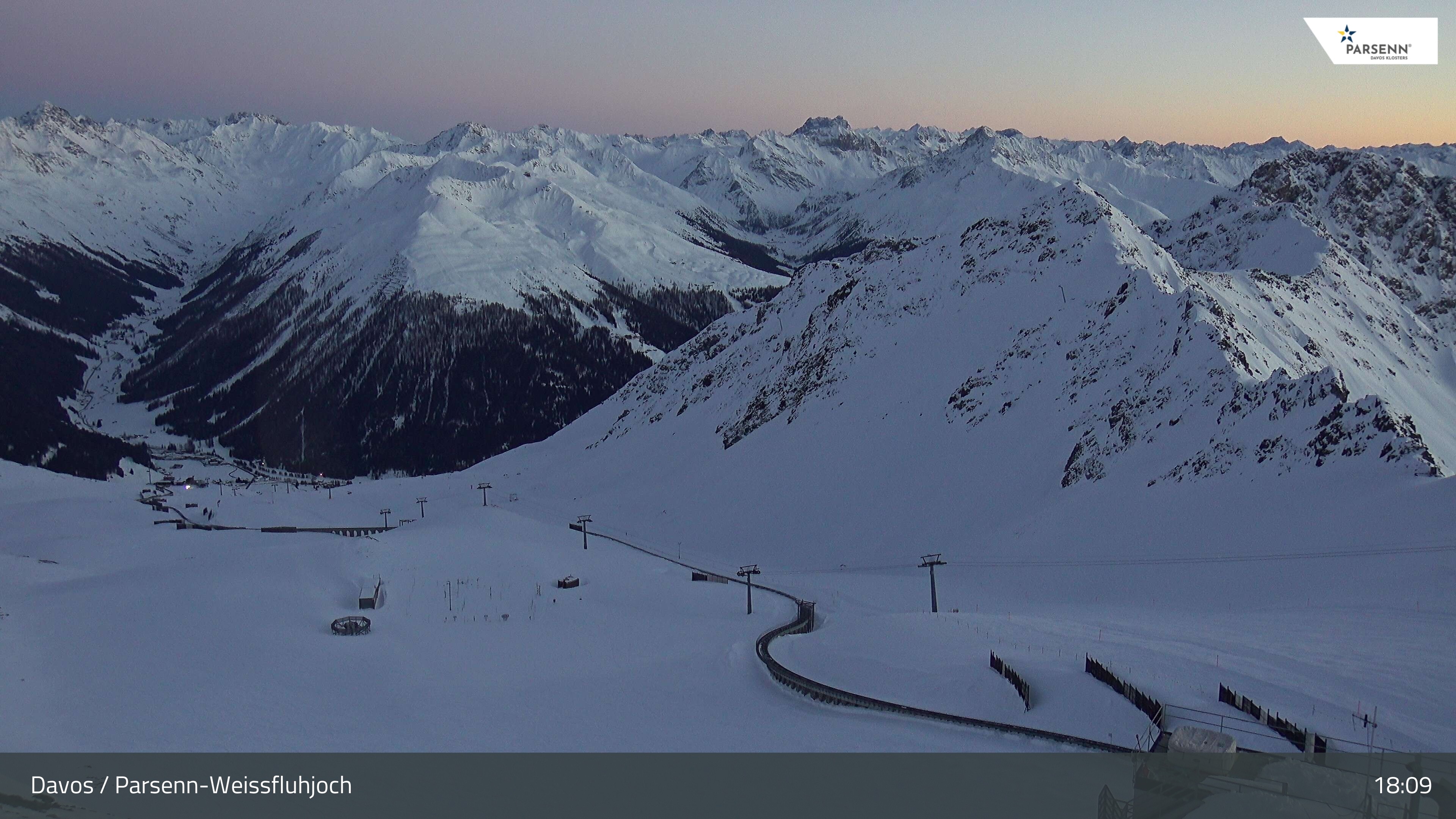 Archiv Foto Webcam Davos Klosters: Parsenn Weissfluhjoch