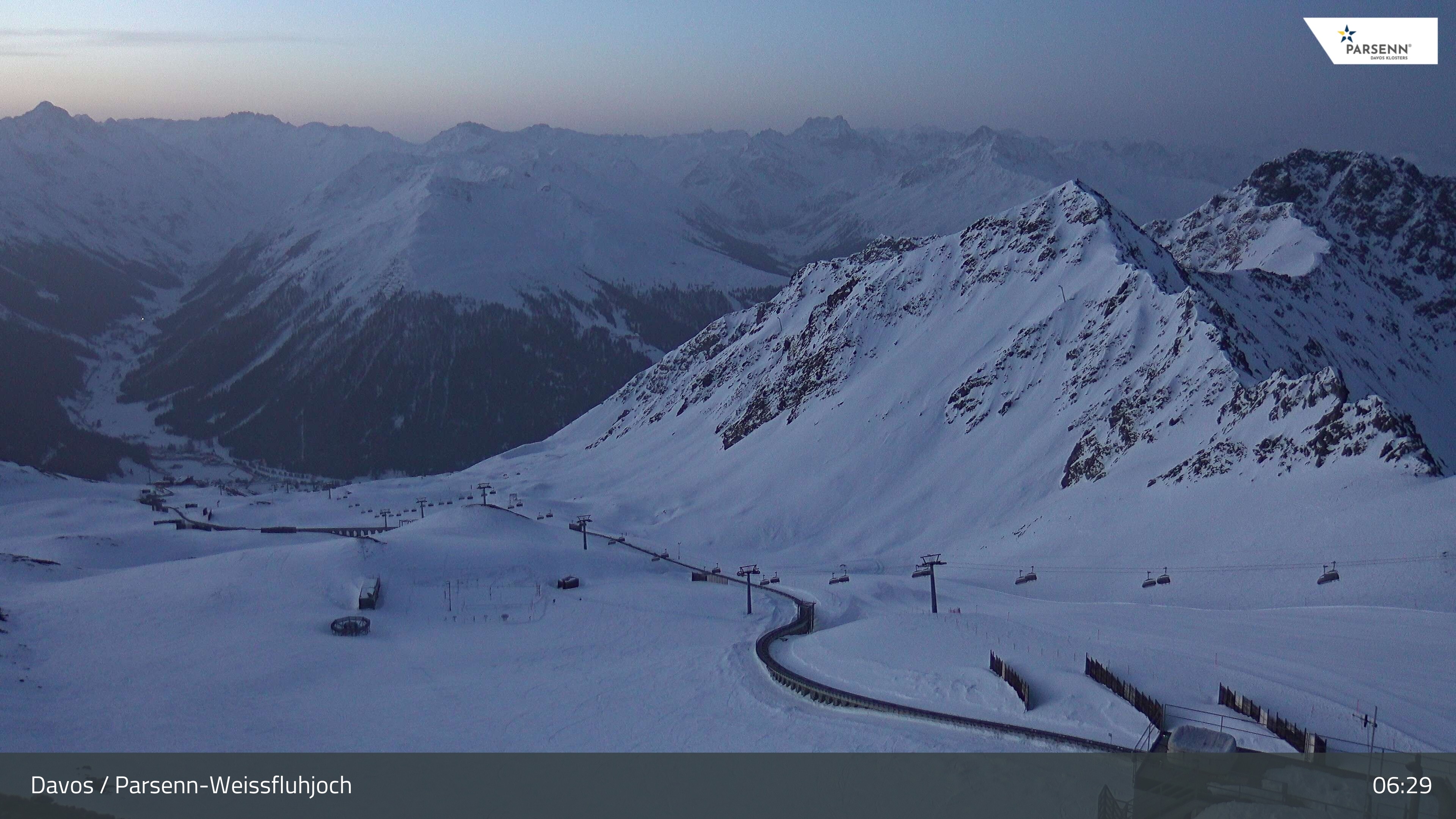 Archived image Webcam Parsenn: Blickrichtung Dorftäli