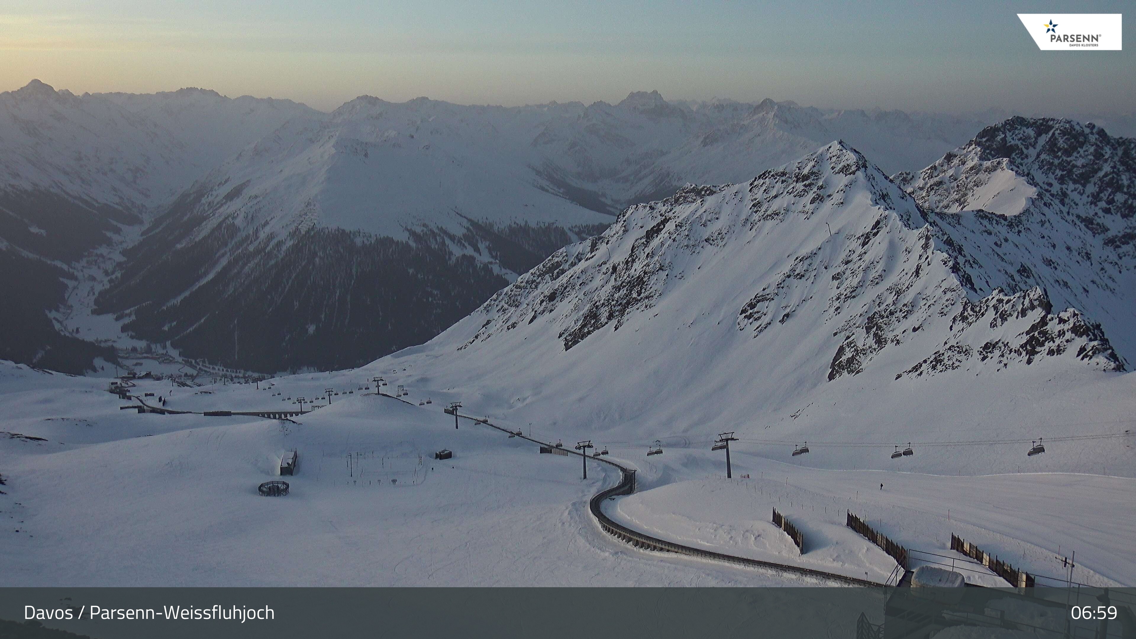 Archived image Webcam Parsenn: Blickrichtung Dorftäli