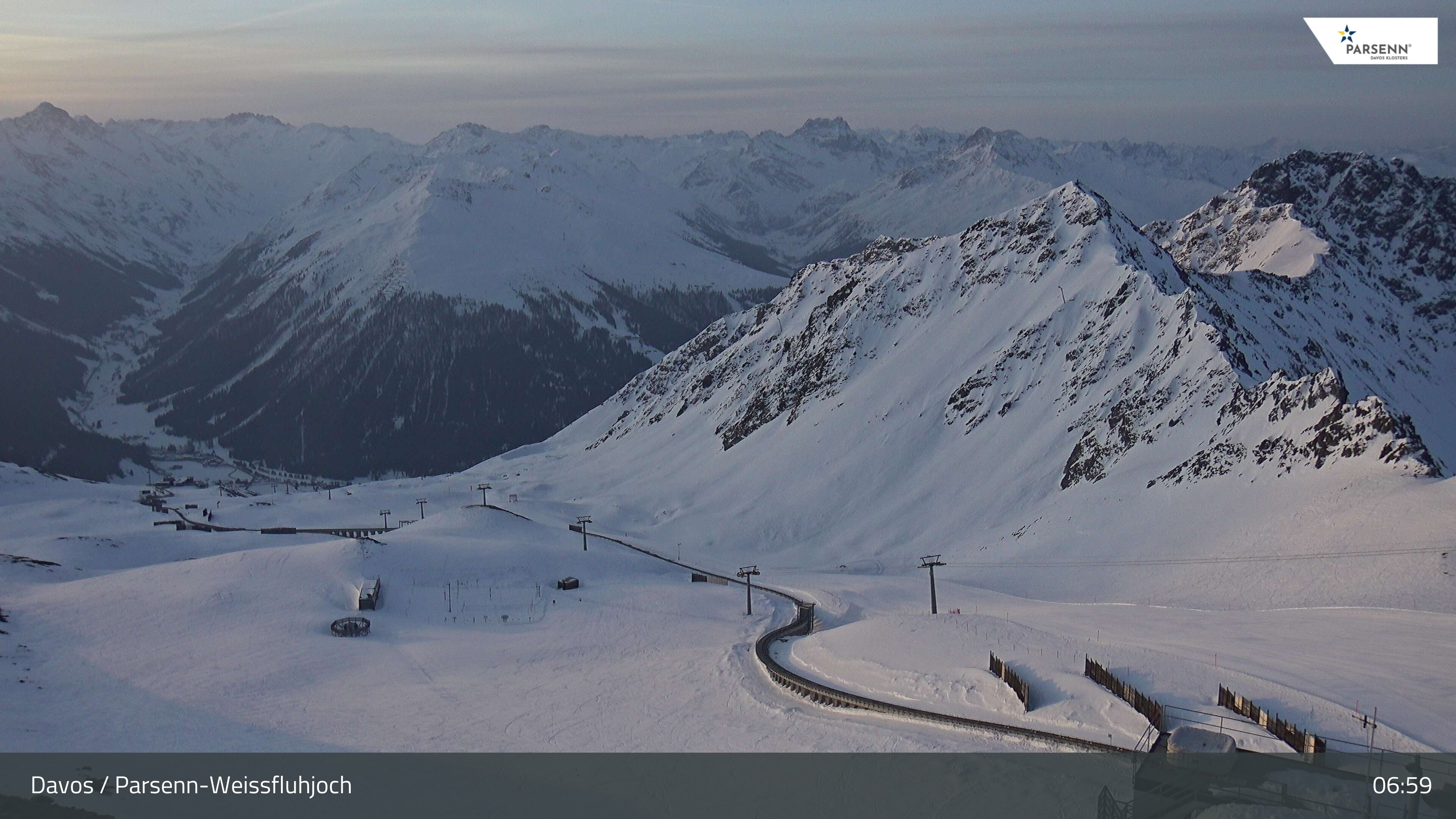 Archiv Foto Webcam Davos Klosters: Parsenn Weissfluhjoch