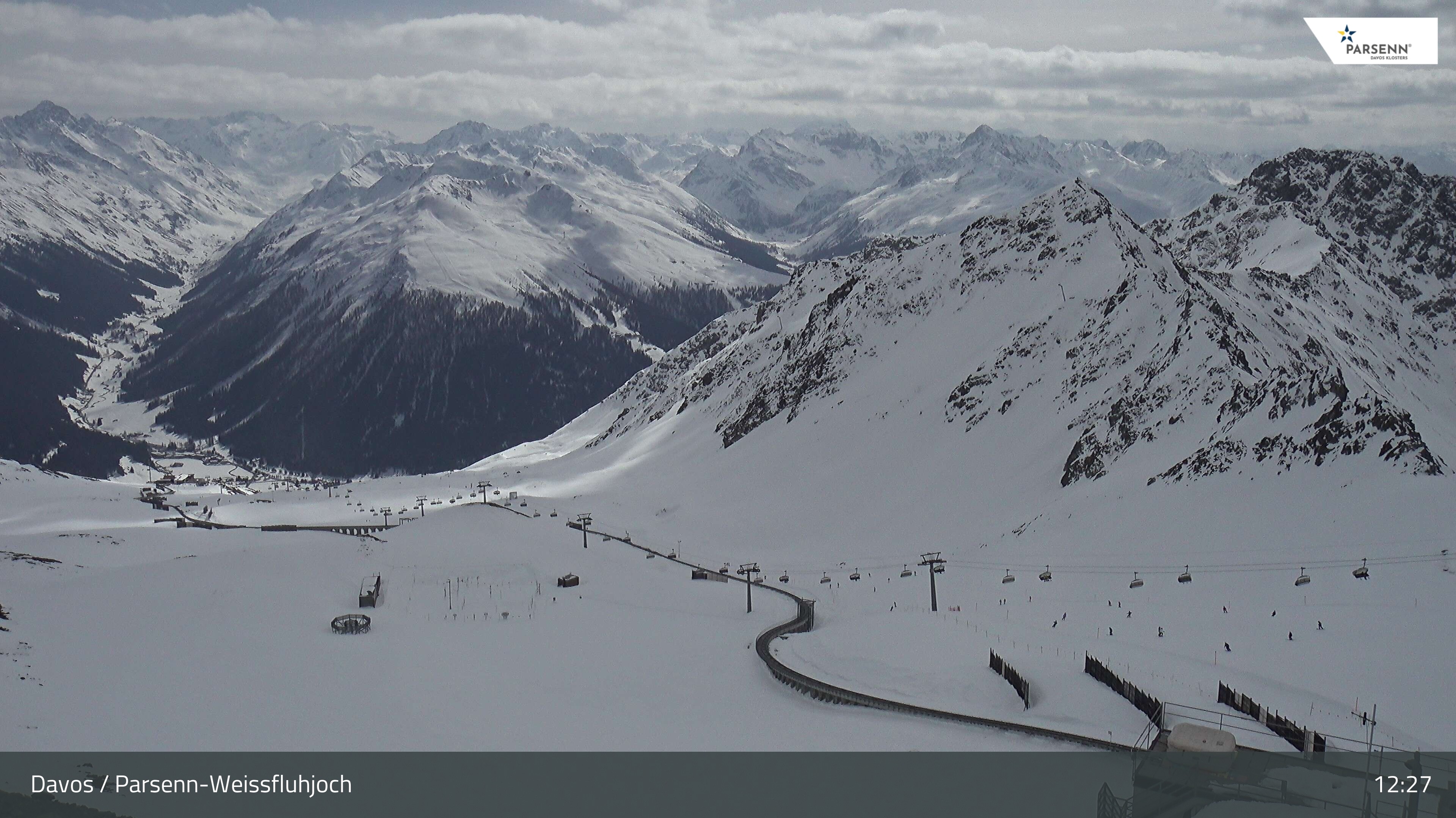 Archiv Foto Webcam Davos Klosters: Parsenn Weissfluhjoch