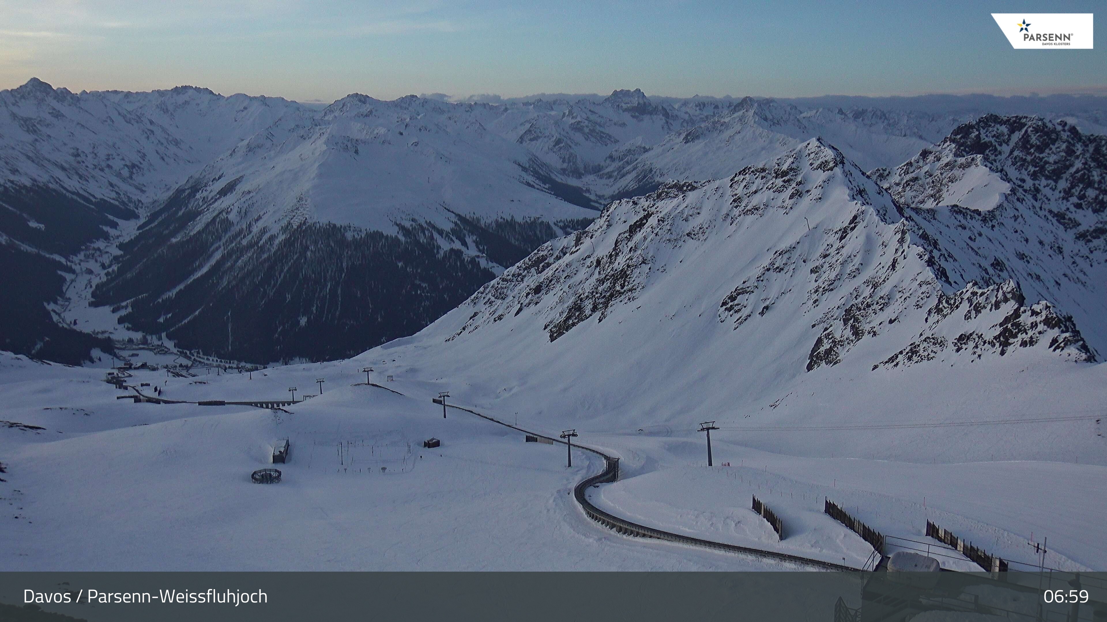 Archiv Foto Webcam Davos Klosters: Parsenn Weissfluhjoch