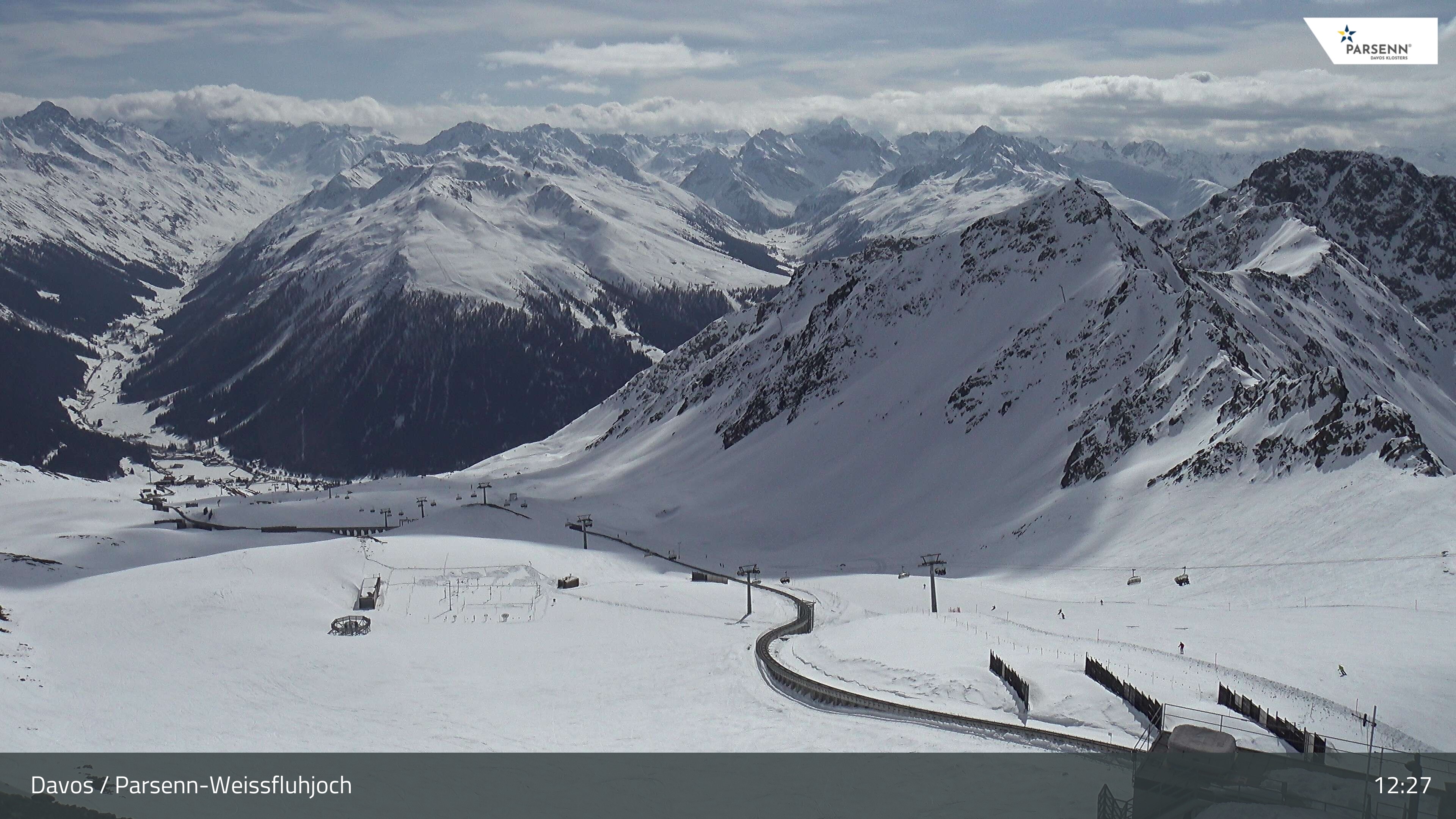 Archiv Foto Webcam Davos Klosters: Parsenn Weissfluhjoch