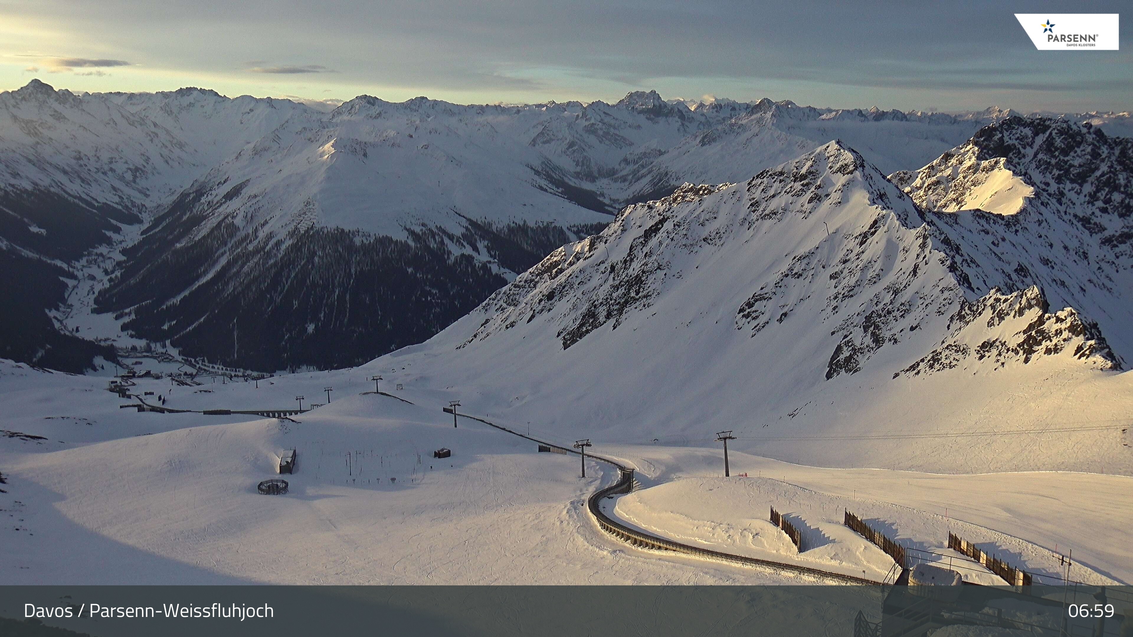 Archiv Foto Webcam Davos Klosters: Parsenn Weissfluhjoch
