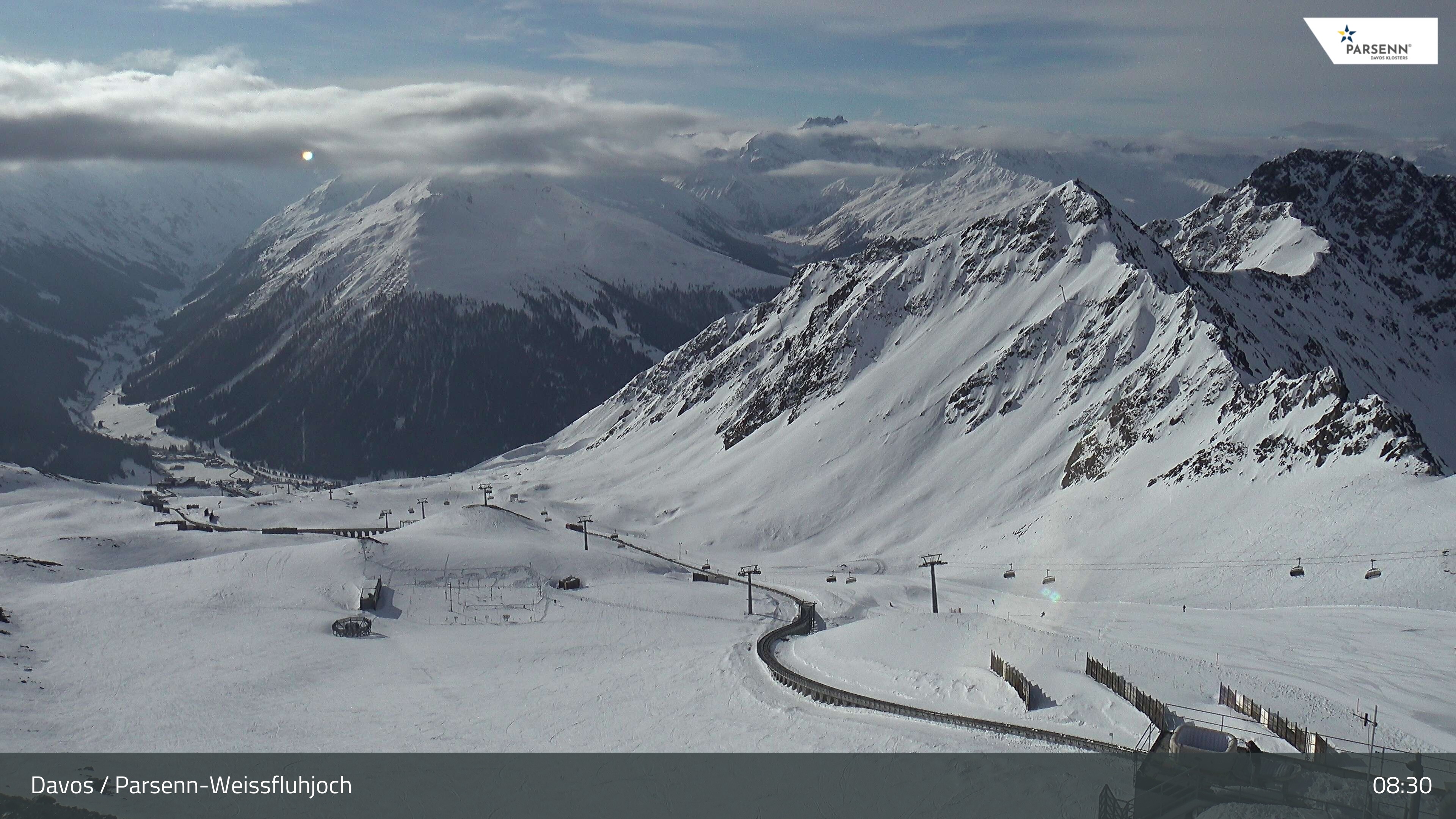 Archiv Foto Webcam Davos Klosters: Parsenn Weissfluhjoch