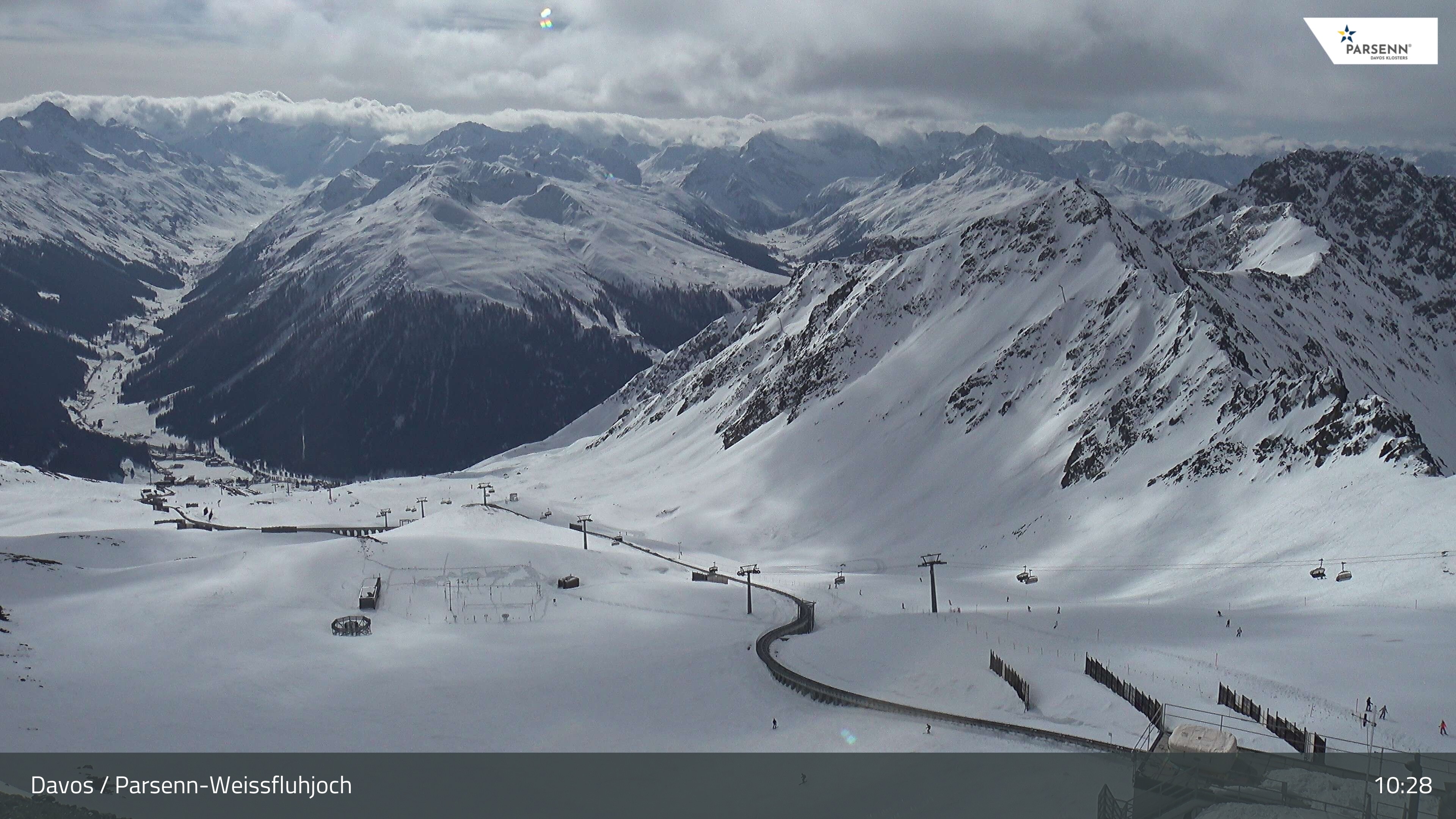 Archiv Foto Webcam Davos Klosters: Parsenn Weissfluhjoch