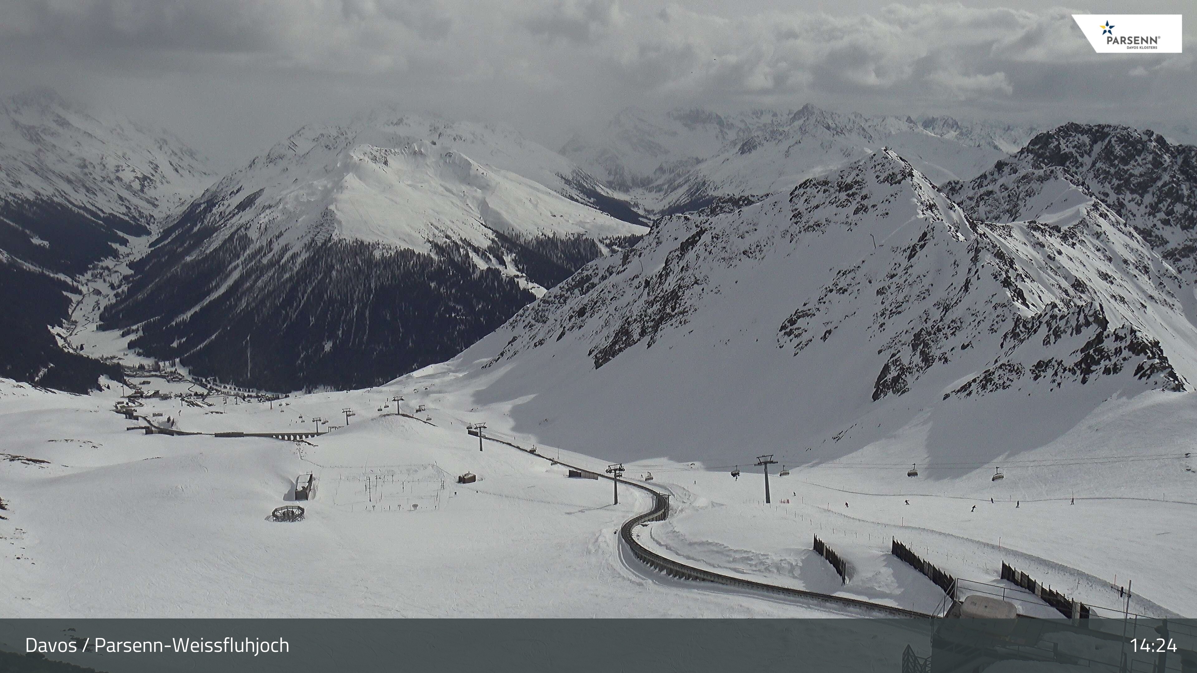Archiv Foto Webcam Davos Klosters: Parsenn Weissfluhjoch