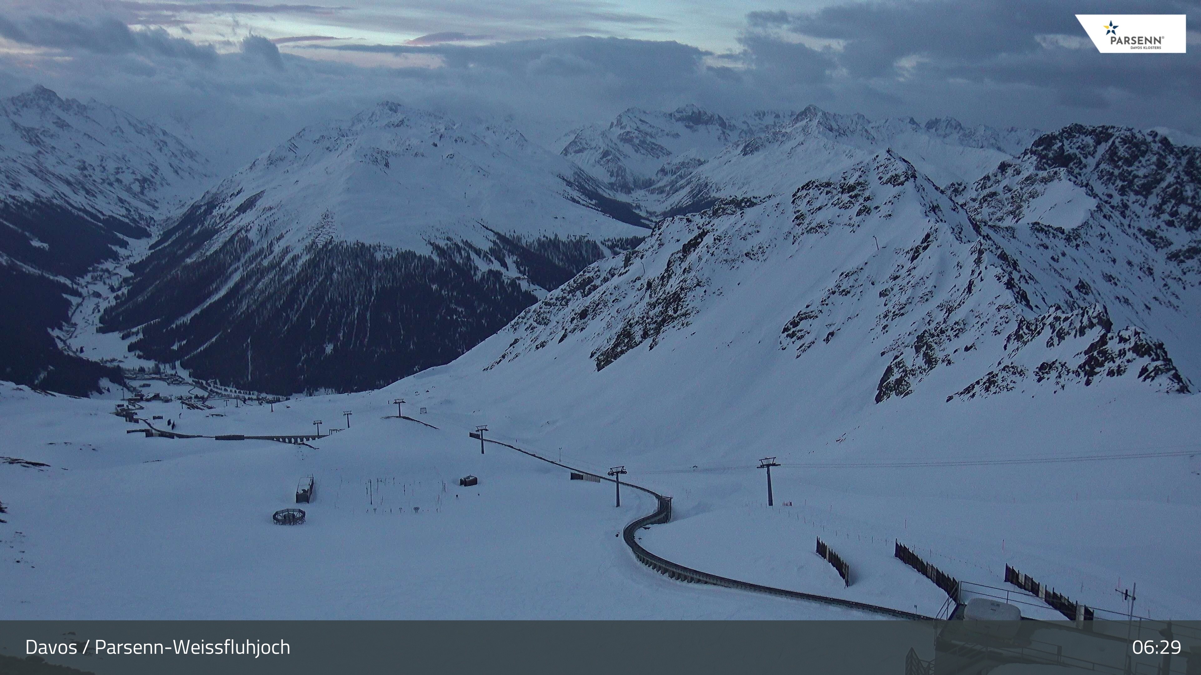 Archiv Foto Webcam Davos Klosters: Parsenn Weissfluhjoch