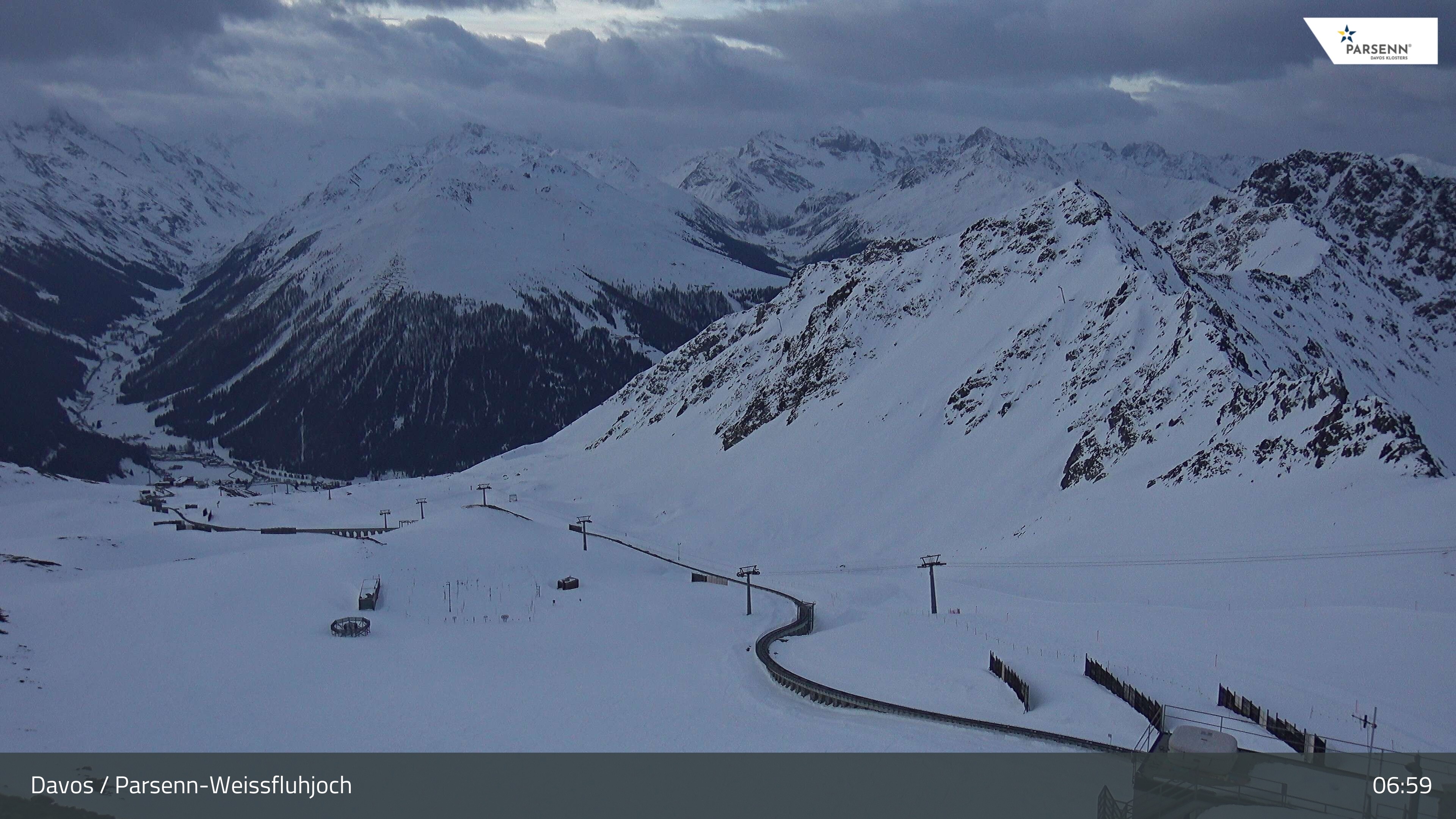 Archiv Foto Webcam Davos Klosters: Parsenn Weissfluhjoch