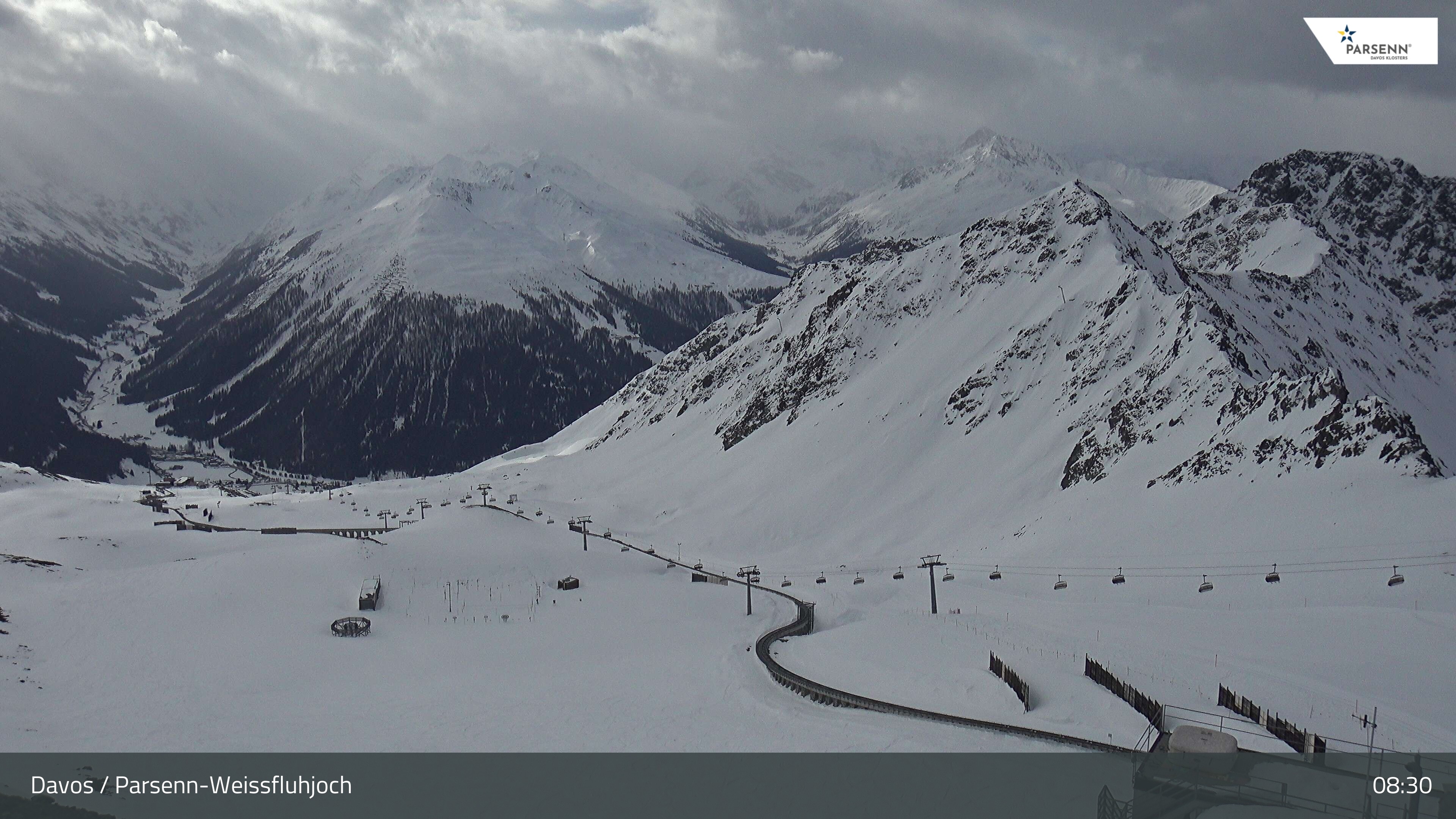 Archiv Foto Webcam Davos Klosters: Parsenn Weissfluhjoch