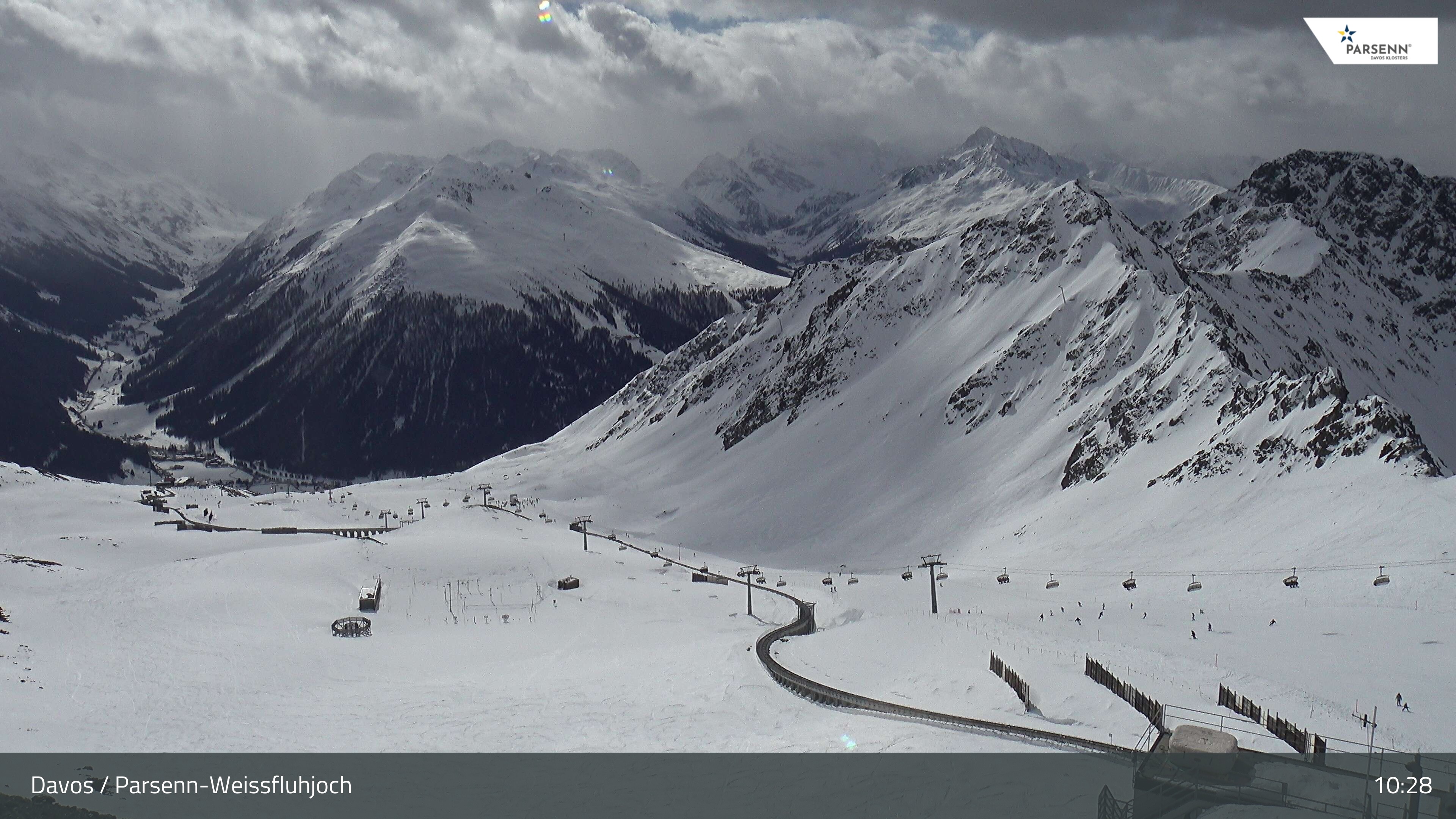 Archiv Foto Webcam Davos Klosters: Parsenn Weissfluhjoch