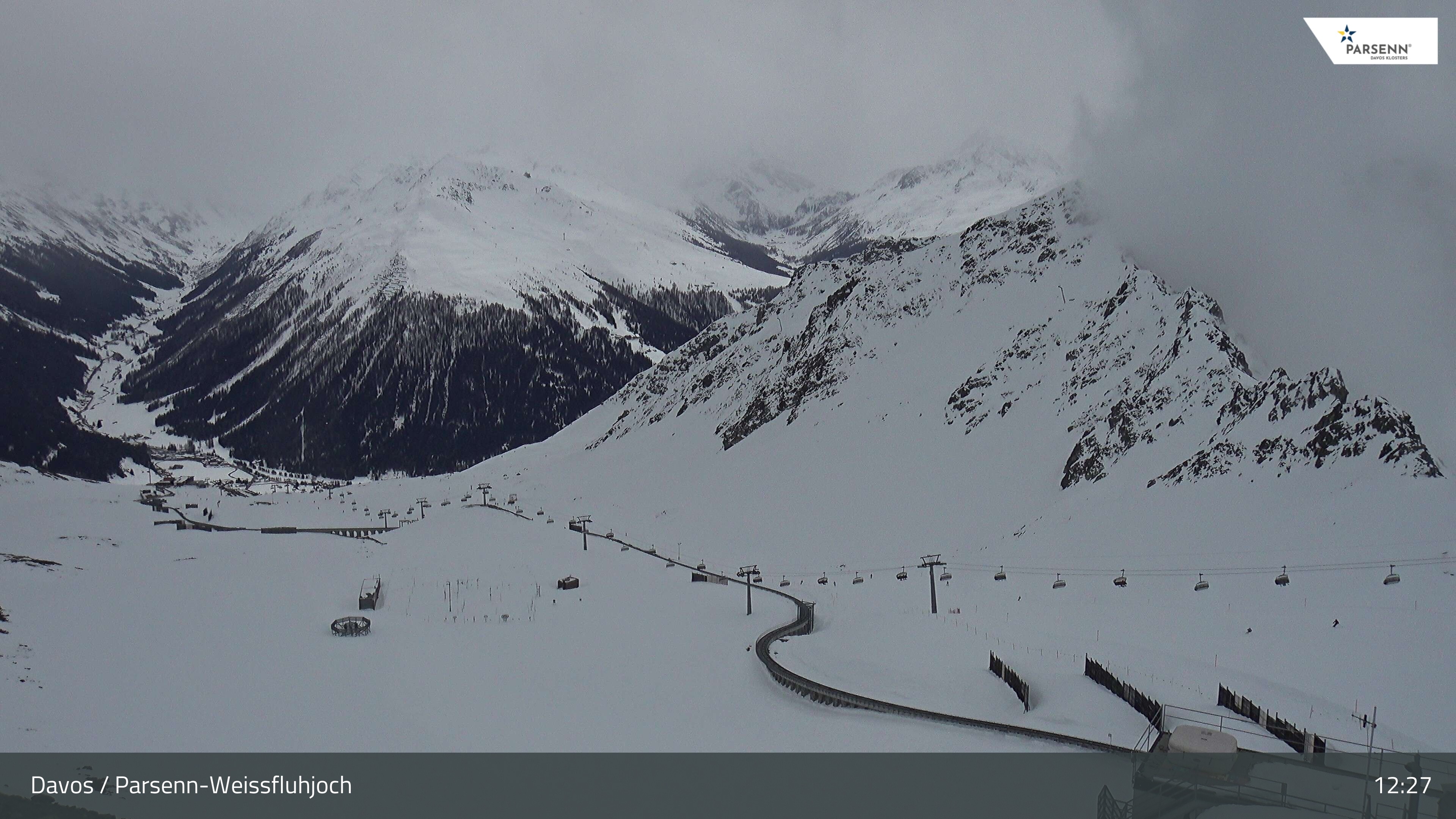 Archiv Foto Webcam Davos Klosters: Parsenn Weissfluhjoch