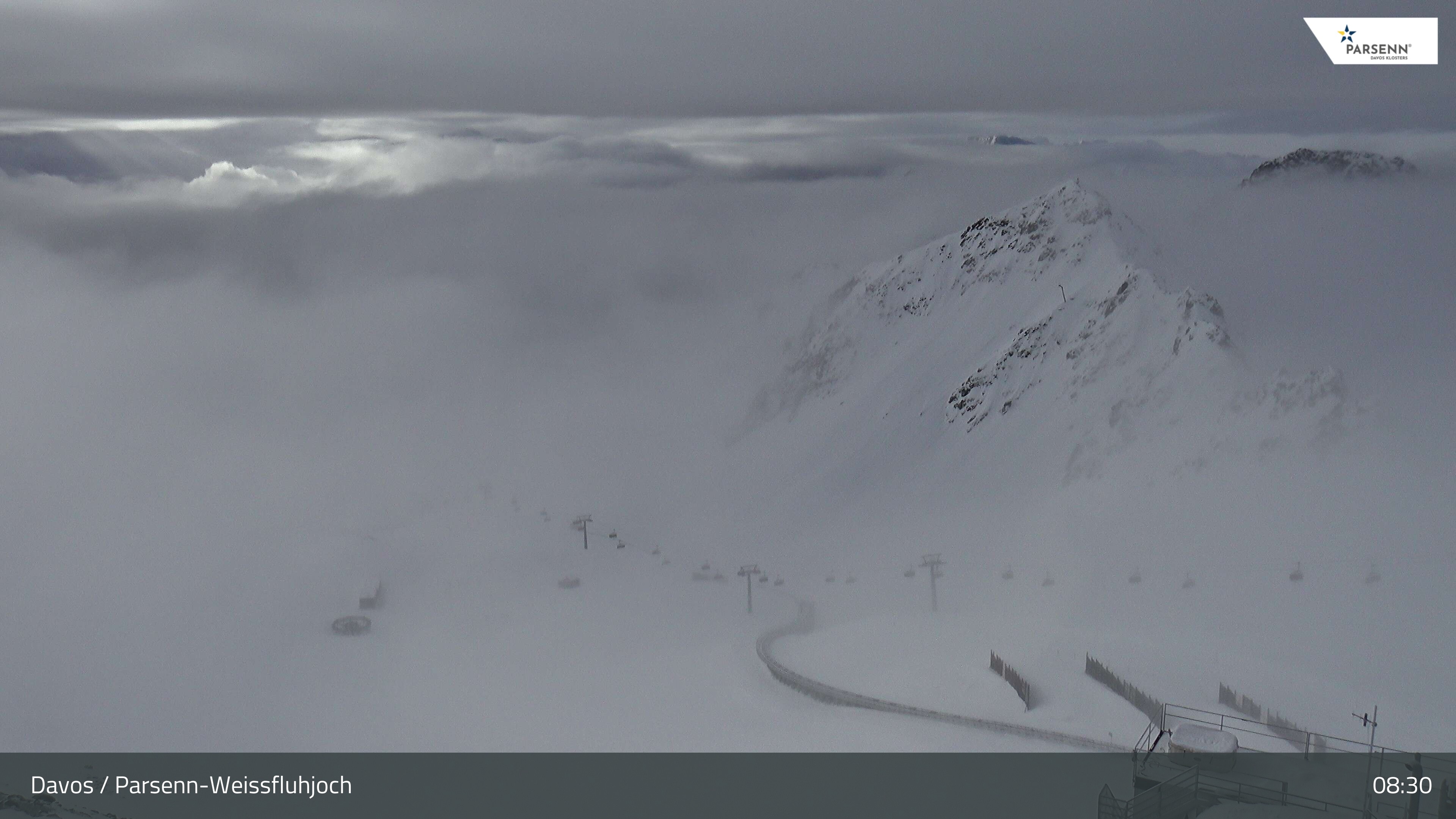 Archived image Webcam Parsenn: Blickrichtung Dorftäli