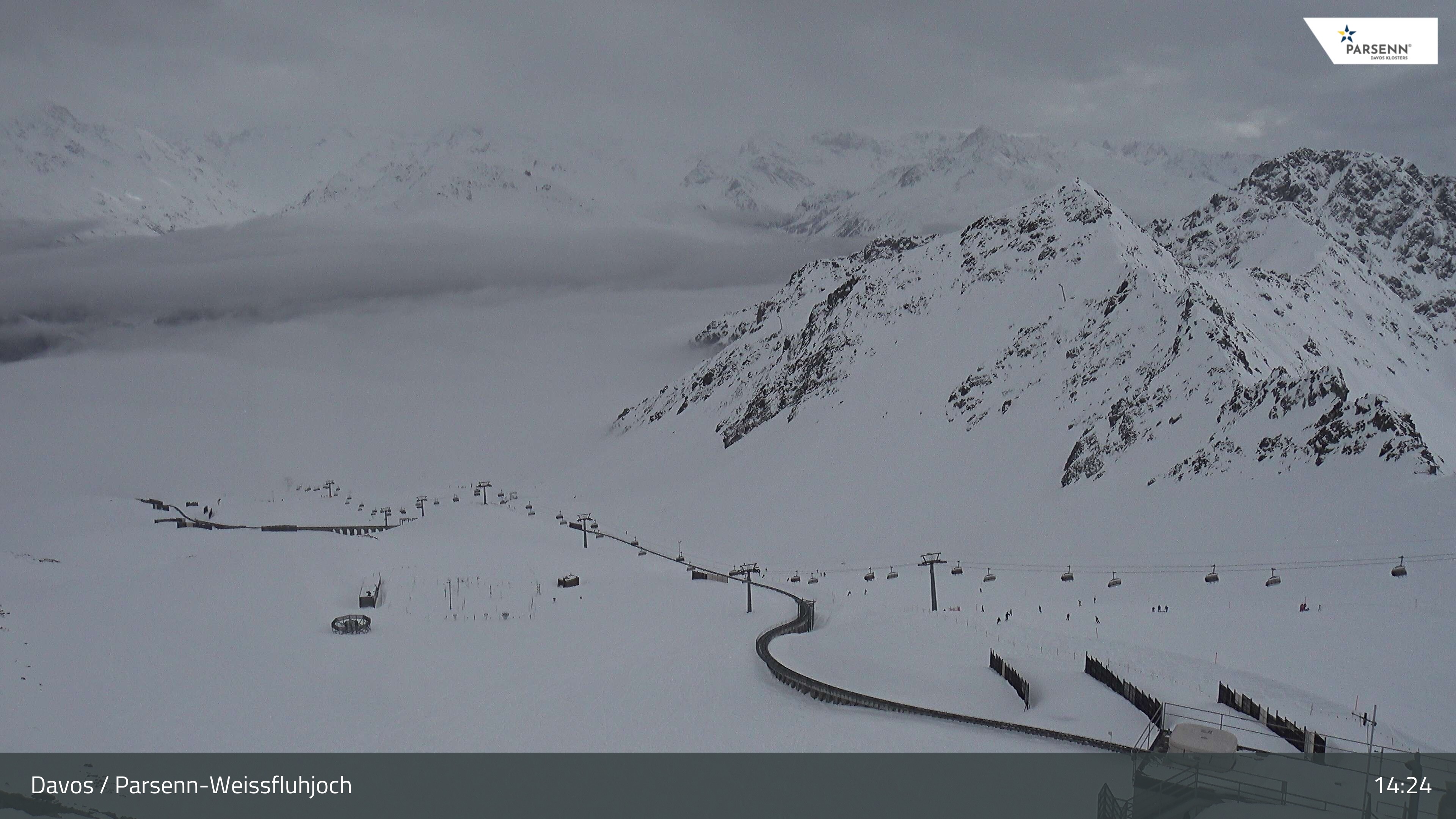 Archived image Webcam Parsenn: Blickrichtung Dorftäli