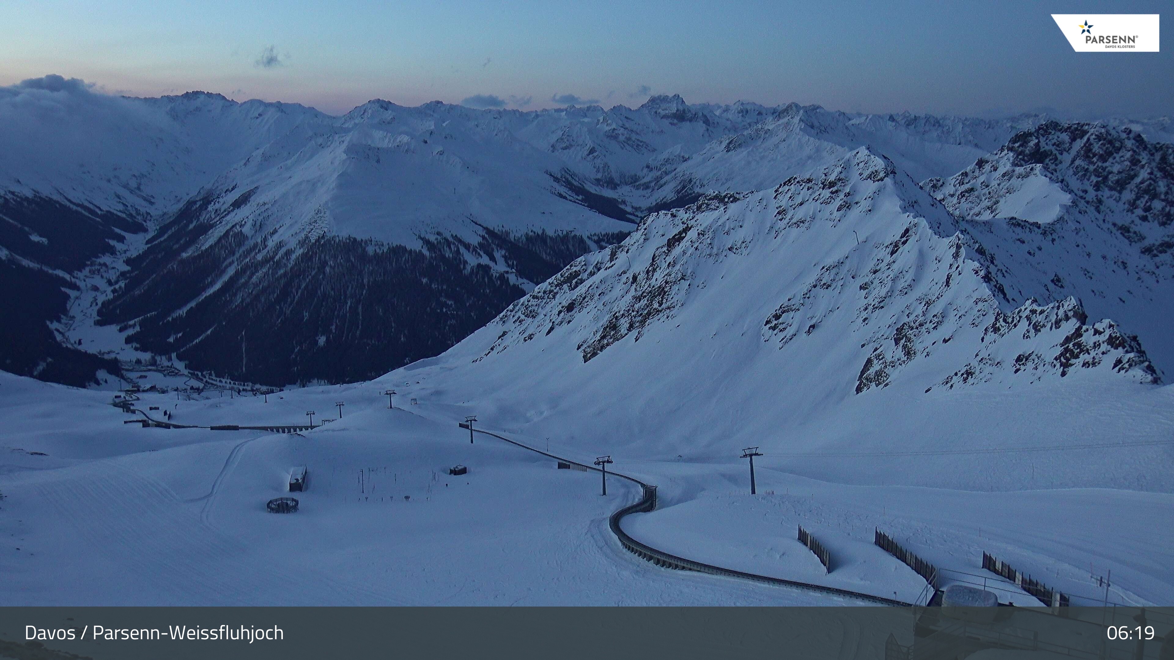 Archiv Foto Webcam Davos Klosters: Parsenn Weissfluhjoch