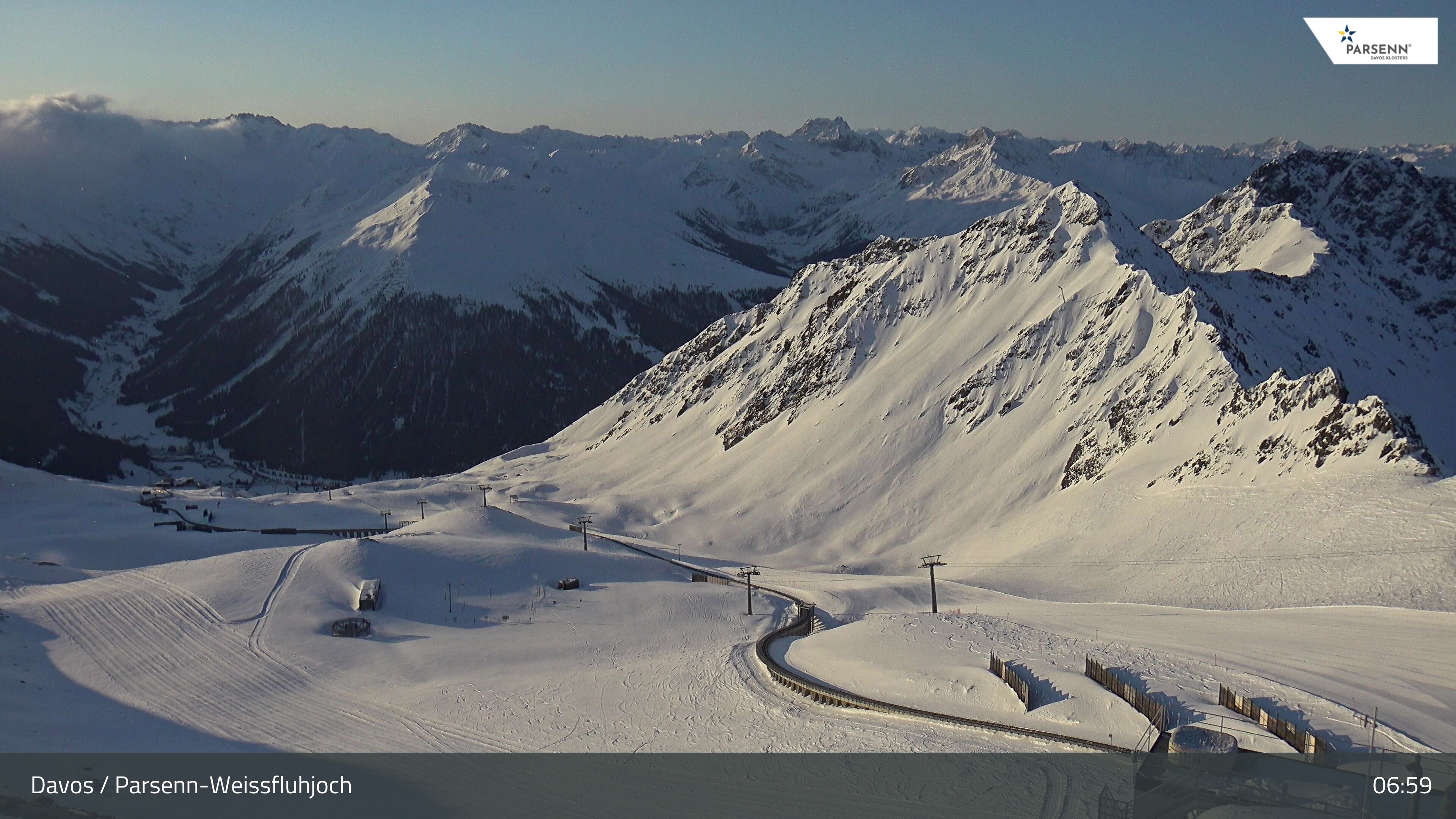 Archiv Foto Webcam Davos Klosters: Parsenn Weissfluhjoch