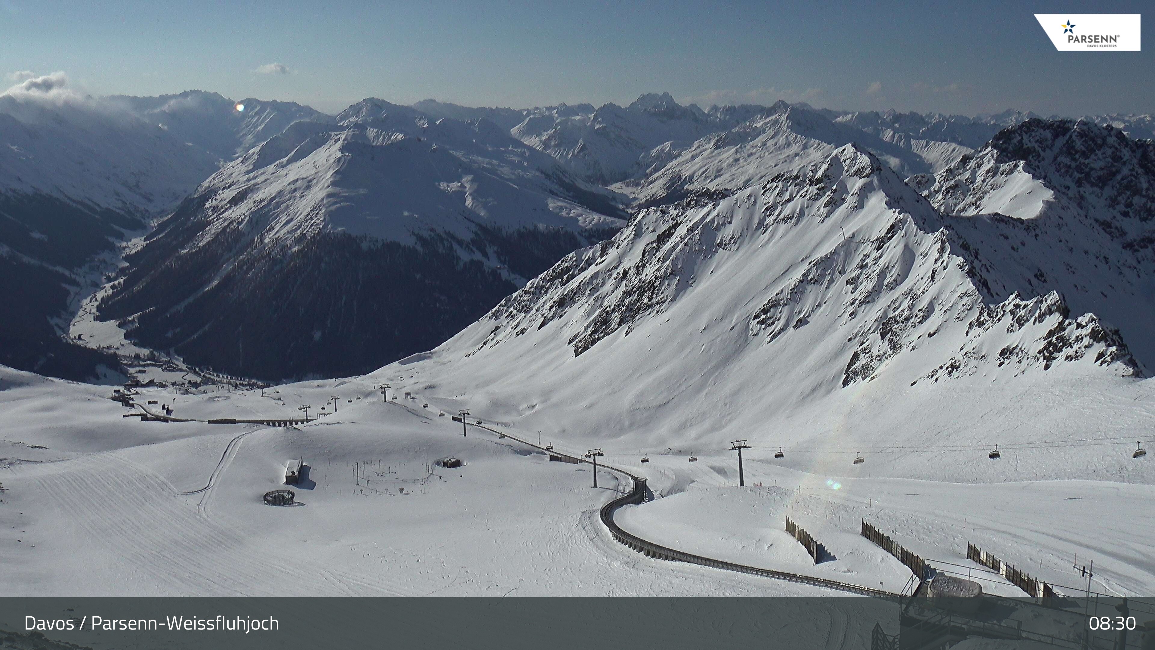 Archiv Foto Webcam Davos Klosters: Parsenn Weissfluhjoch