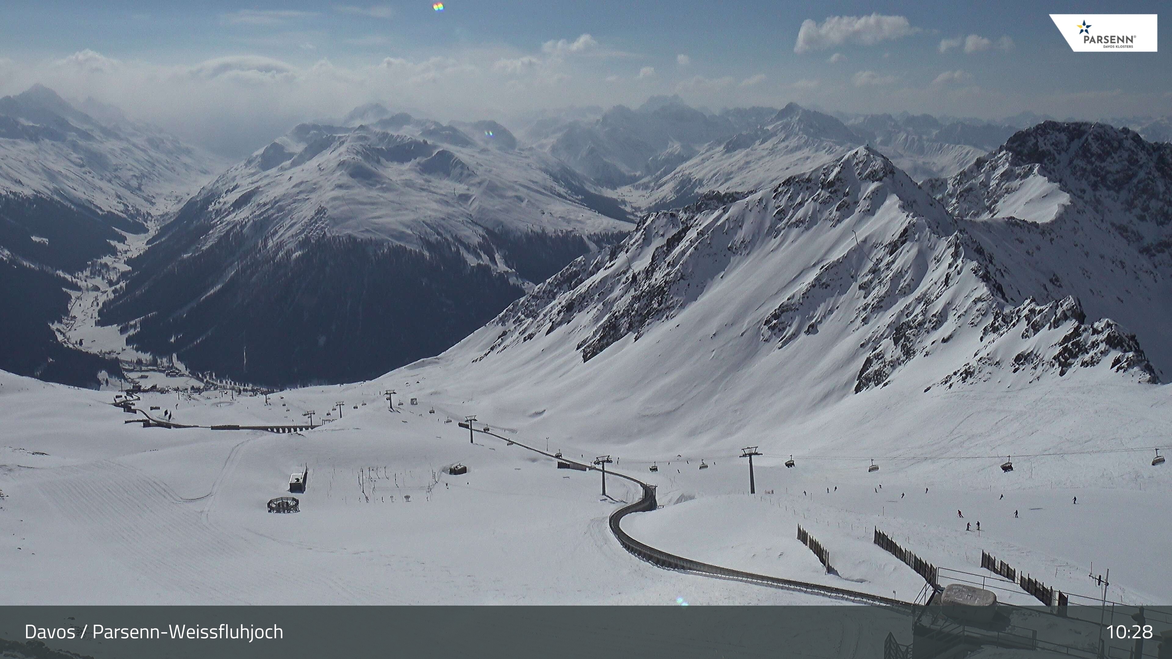 Archiv Foto Webcam Davos Klosters: Parsenn Weissfluhjoch