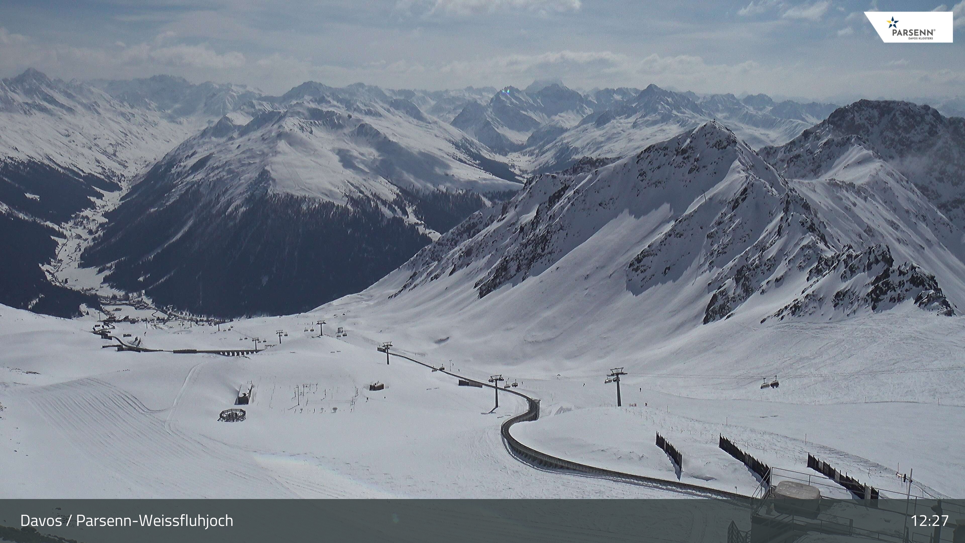 Archiv Foto Webcam Davos Klosters: Parsenn Weissfluhjoch