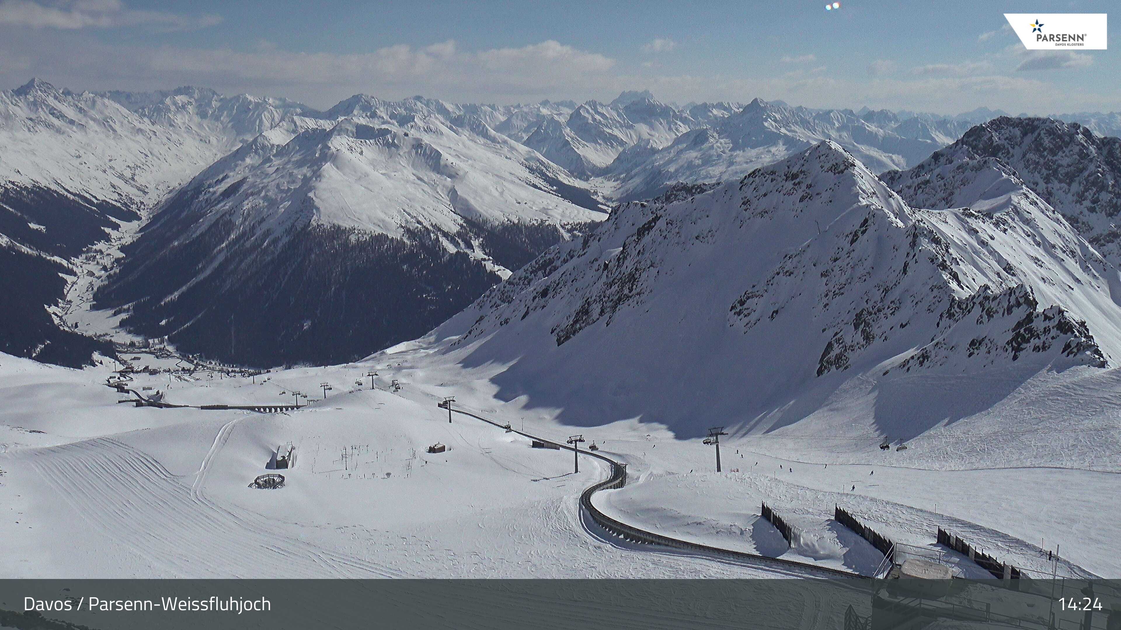 Archiv Foto Webcam Davos Klosters: Parsenn Weissfluhjoch