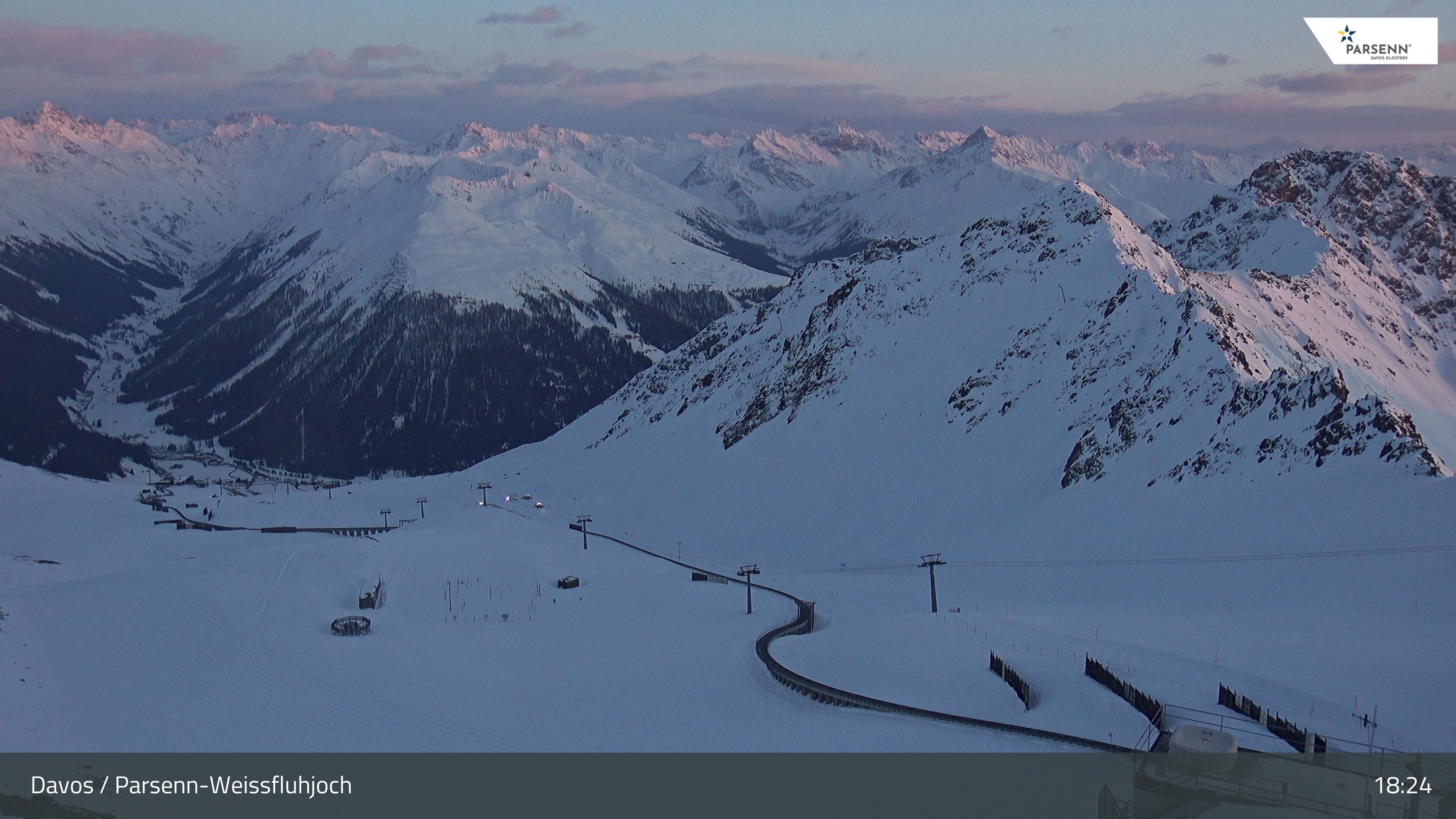 Archiv Foto Webcam Davos Klosters: Parsenn Weissfluhjoch