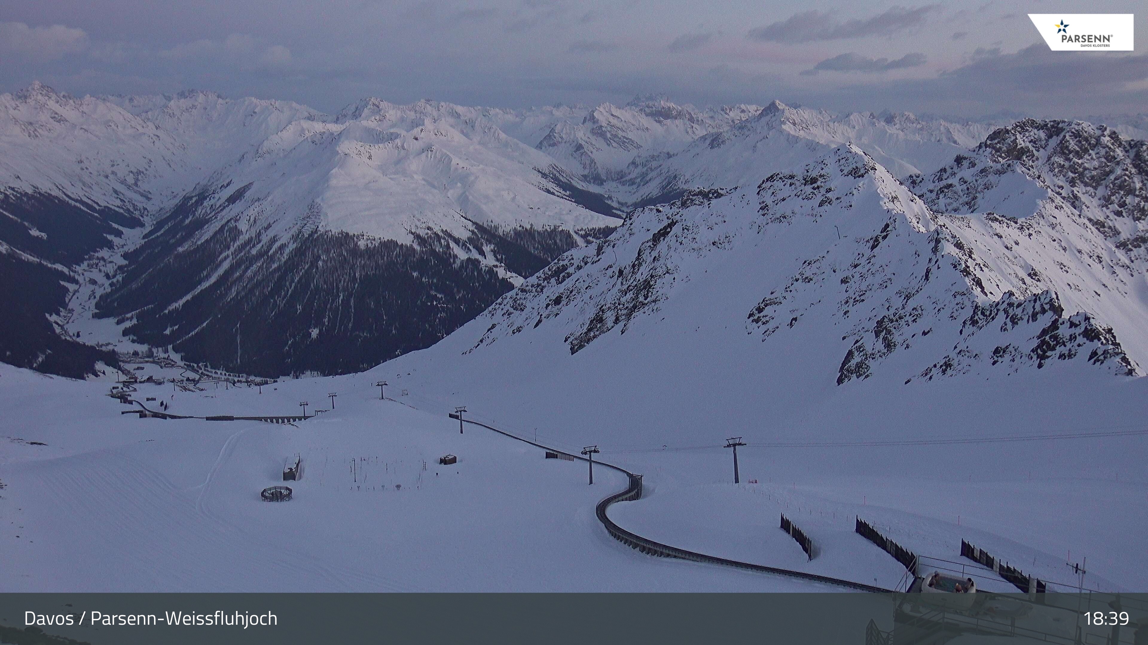 Archiv Foto Webcam Davos Klosters: Parsenn Weissfluhjoch