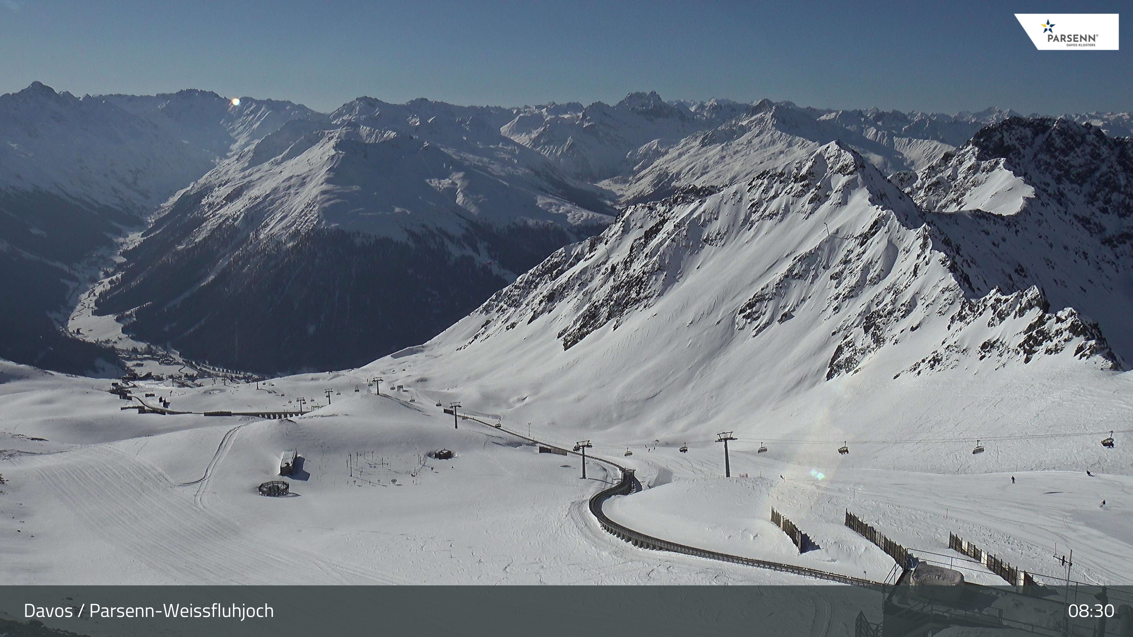 Archiv Foto Webcam Davos Klosters: Parsenn Weissfluhjoch